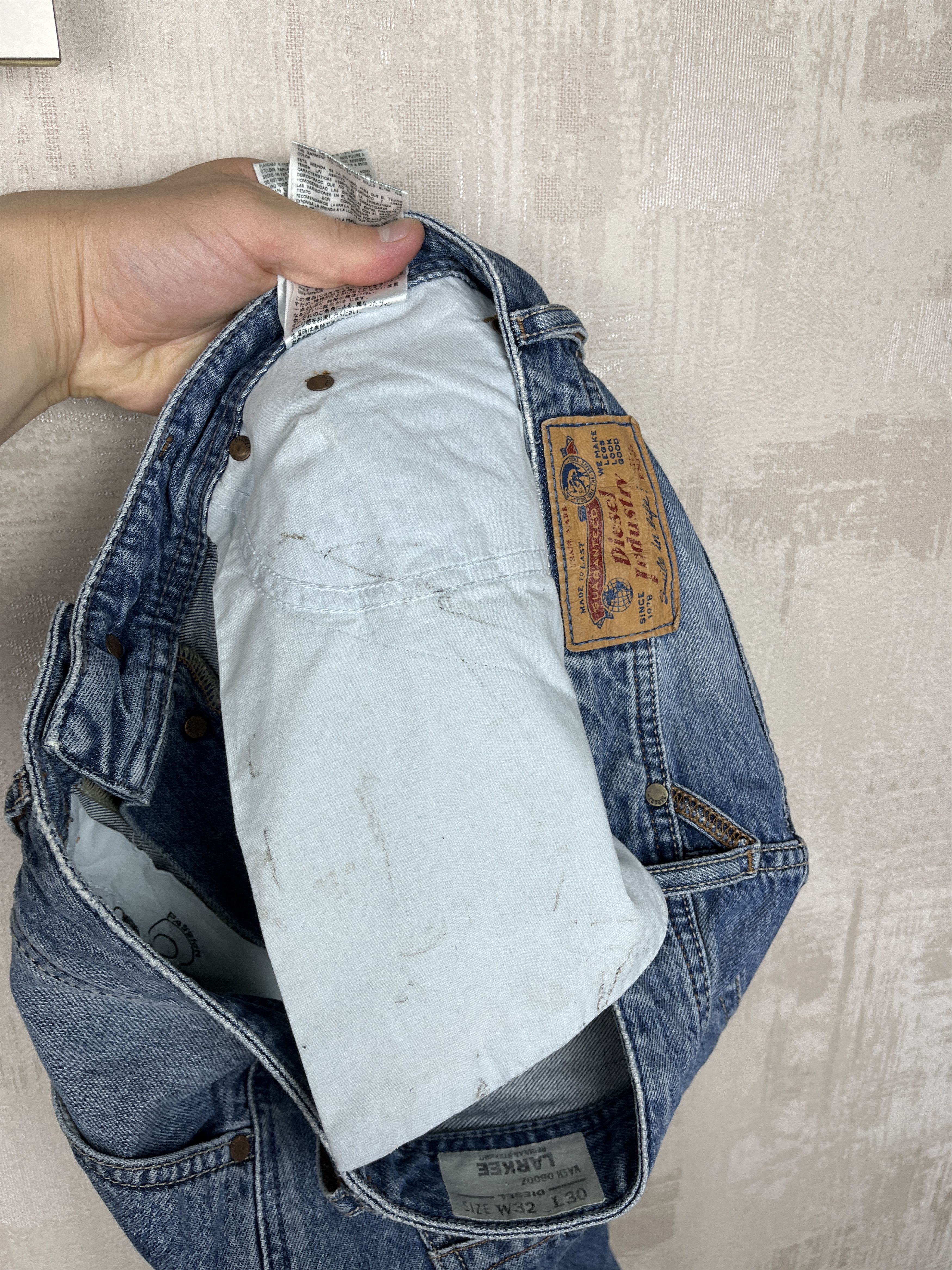 Diesel Diesel Larkee Wash 0800Z Jeans Size W32 L30 Regular Staight Size US 32 / EU 48 - 12 Thumbnail