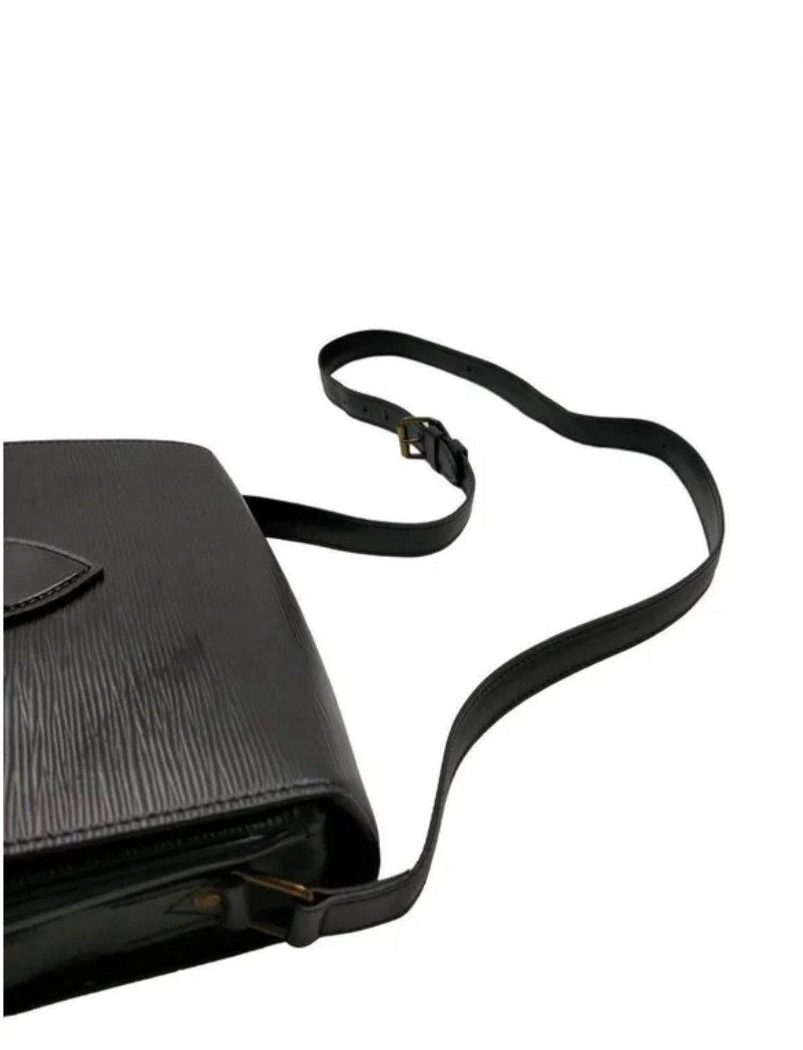 Louis Vuitton Authentic Louis Vuitton Crossbody Bag Cartouchiere Black Epi Size ONE SIZE - 5 Thumbnail