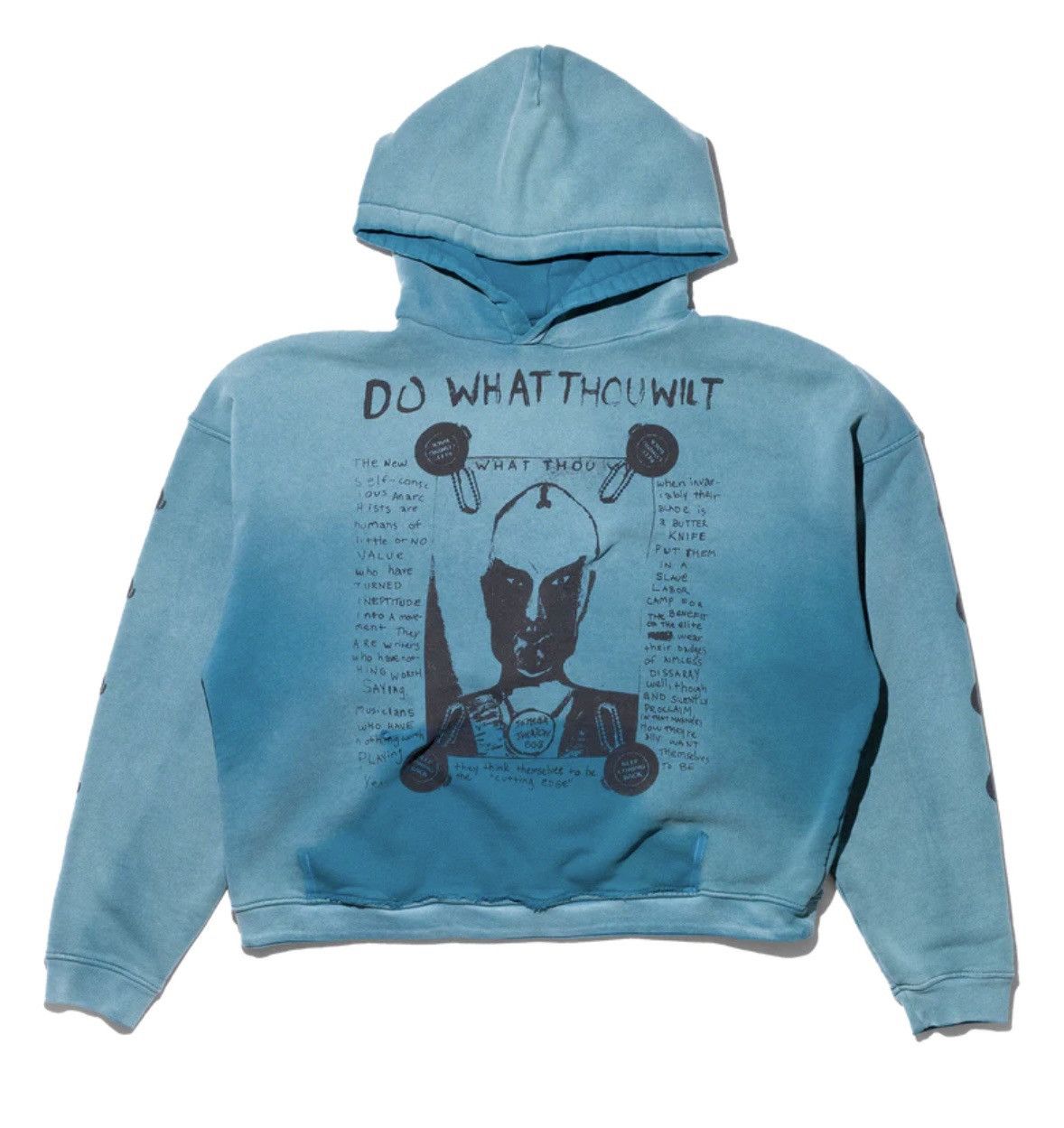 image of Enfants Riches Deprimes Do What Thou Wilt in Teal, Men's (Size Medium)