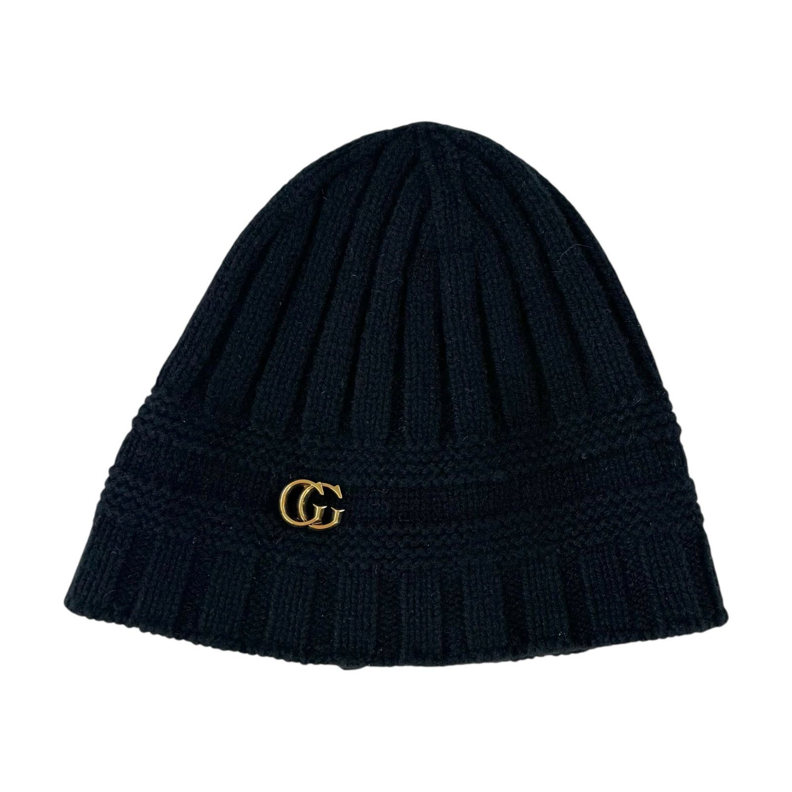 Gucci Gucci GG Black Knit Beanie Size ONE SIZE - 1 Thumbnail