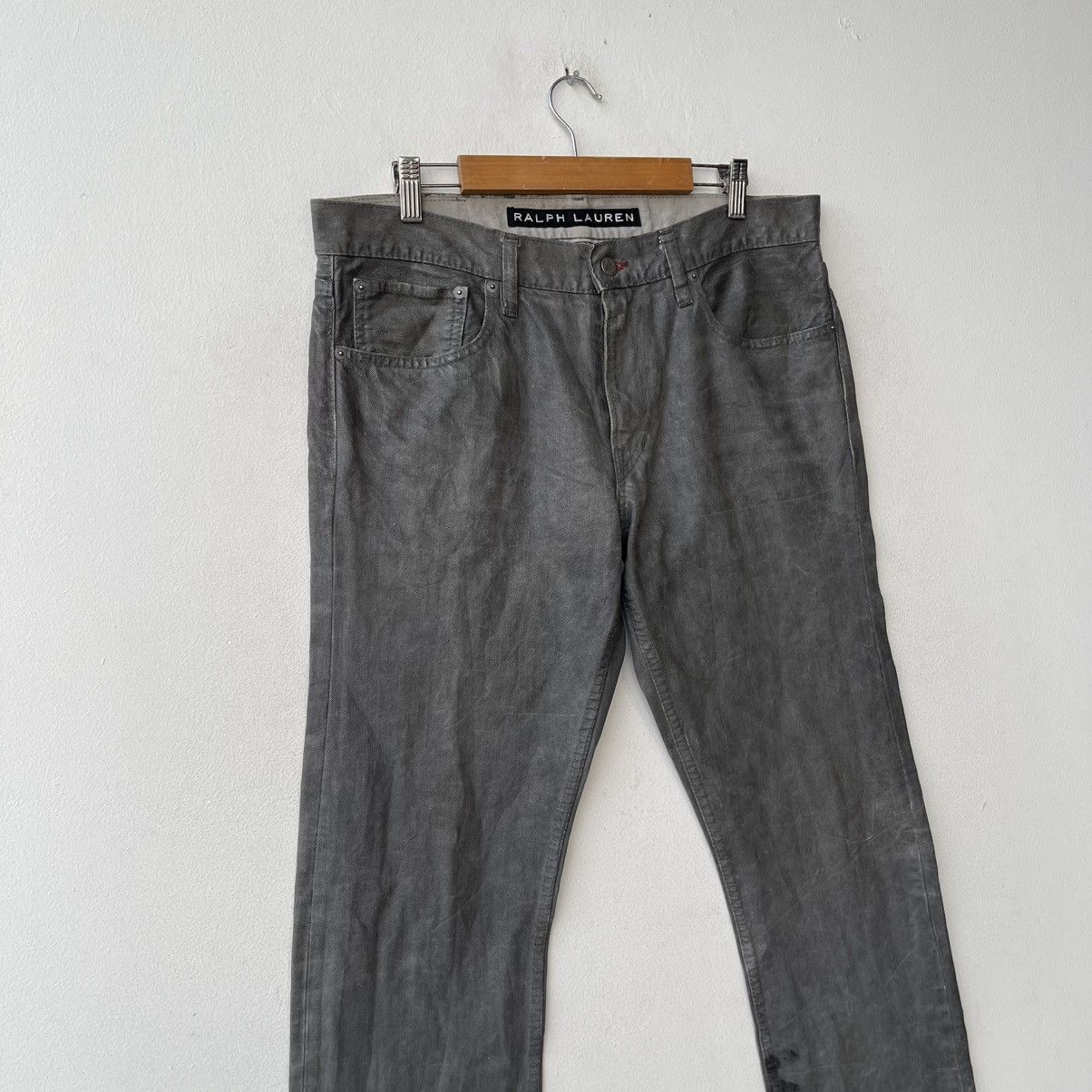 Ralph Lauren Archival Ralph Lauren Straight Fit Coated Cotton Trousers Size US 32 / EU 48 - 4 Thumbnail