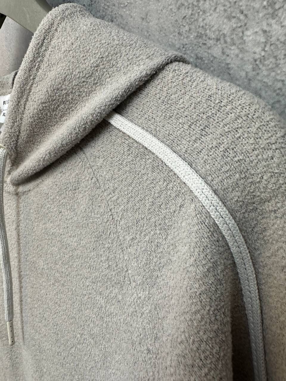 Reiss REISS Mercury Towelling Hoodie Gray With Pocket Size US XL / EU 56 / 4 - 11 Thumbnail