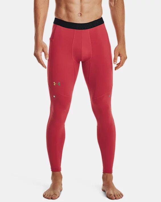 Under Armour Under Armour Medium UA RUSH Heatgear Smartform Red Leggings Size US 30 / EU 46 - 4 Thumbnail