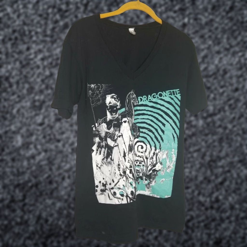 American Apparel Retro American Apparel Mens V Neck Graphic T Shirt Black Small Size US S / EU 44-46 / 1 - 1 Thumbnail