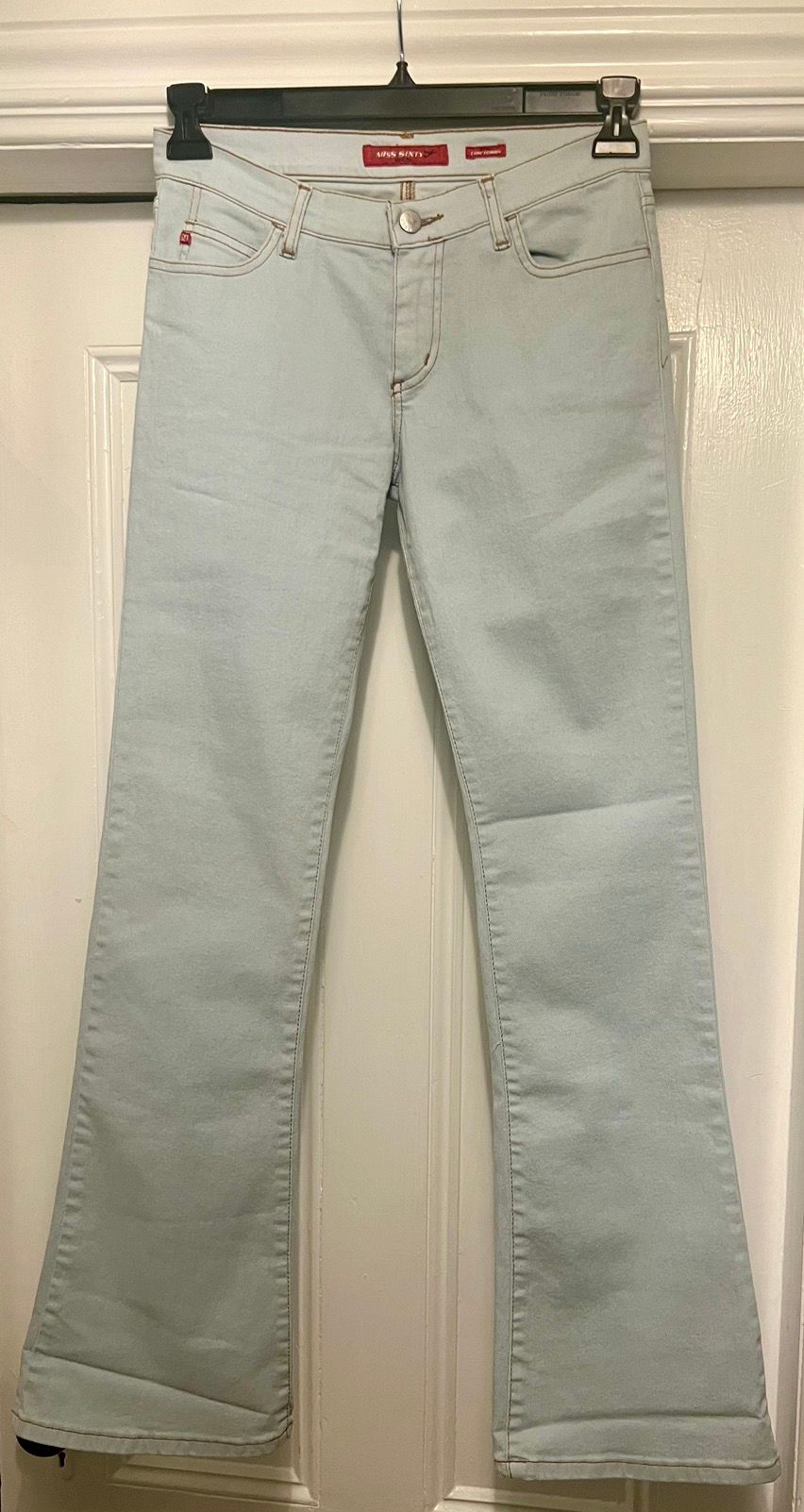 Designer Authentic Miss Sixty Made In Italy Jeans 30 Light Wash Denim Size 30" / US 8 / IT 44 - 1 Preview