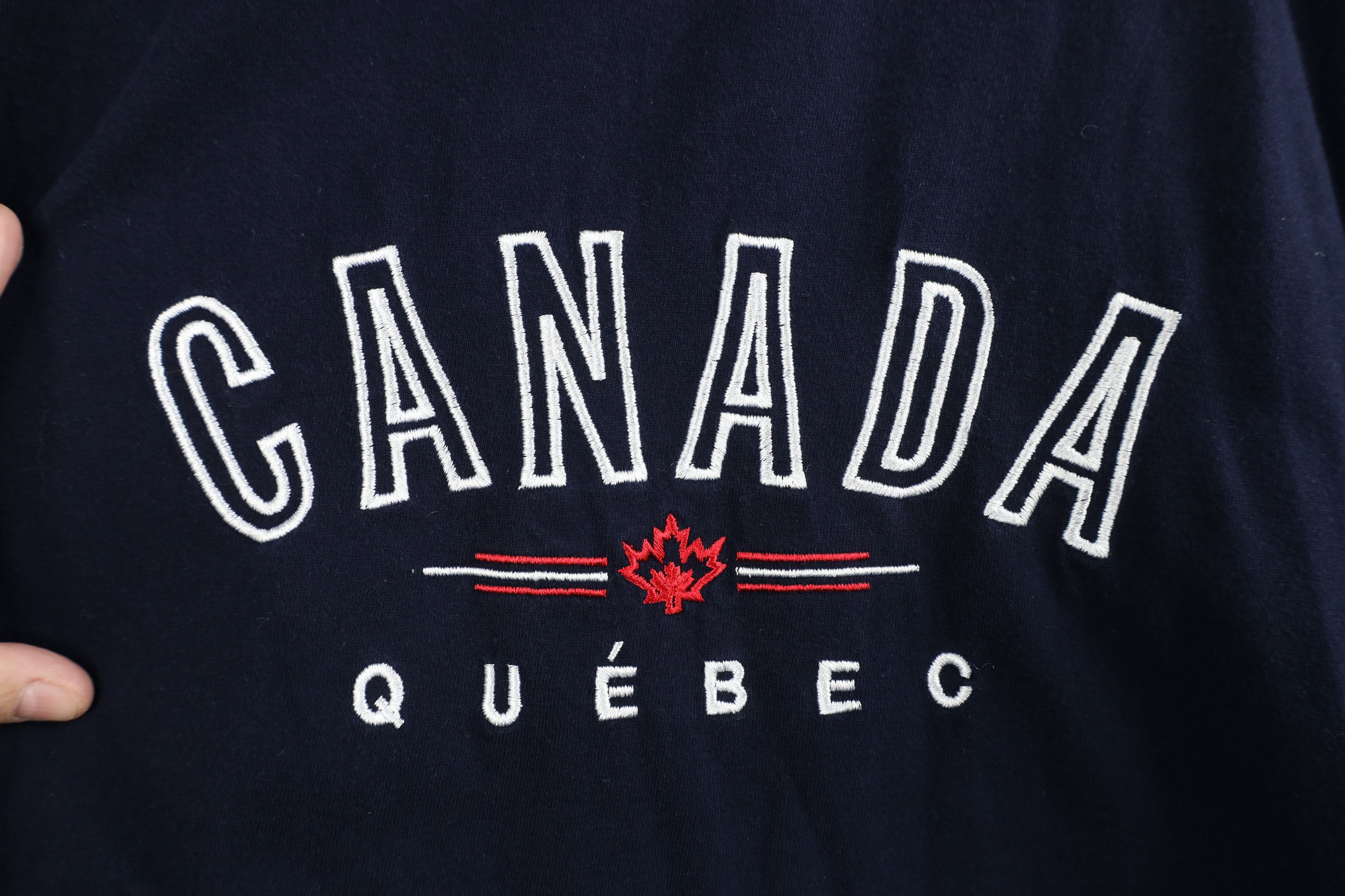 Vintage Vintage 90s Streetwear Heavyweight Canada T-Shirt Blue Size US XL / EU 56 / 4 - 4 Thumbnail
