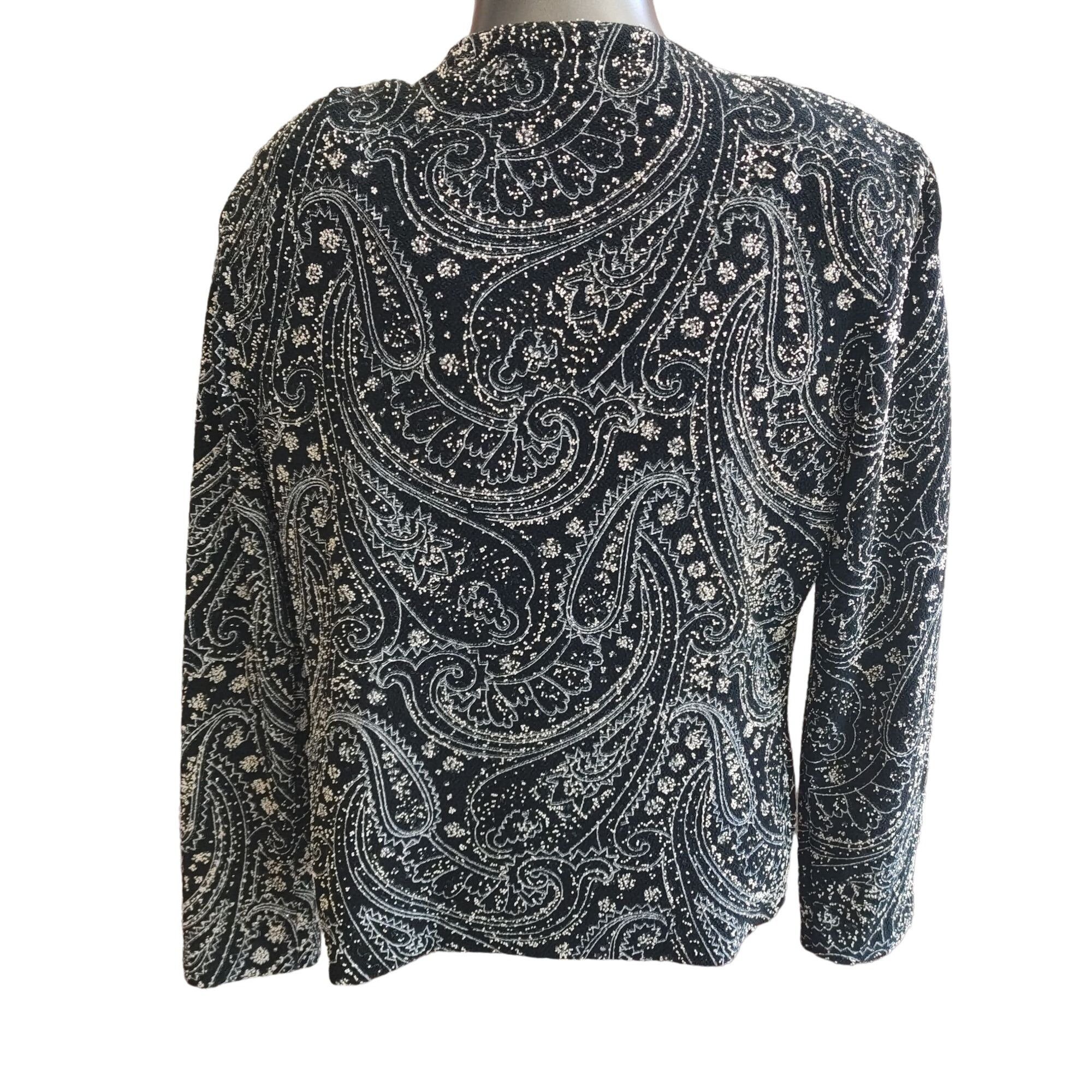 Other Xscape by Lawrence Kurtz Two-Piece Sparkle Sleeveless Top Ja Size L / US 10 / IT 46 - 4 Thumbnail