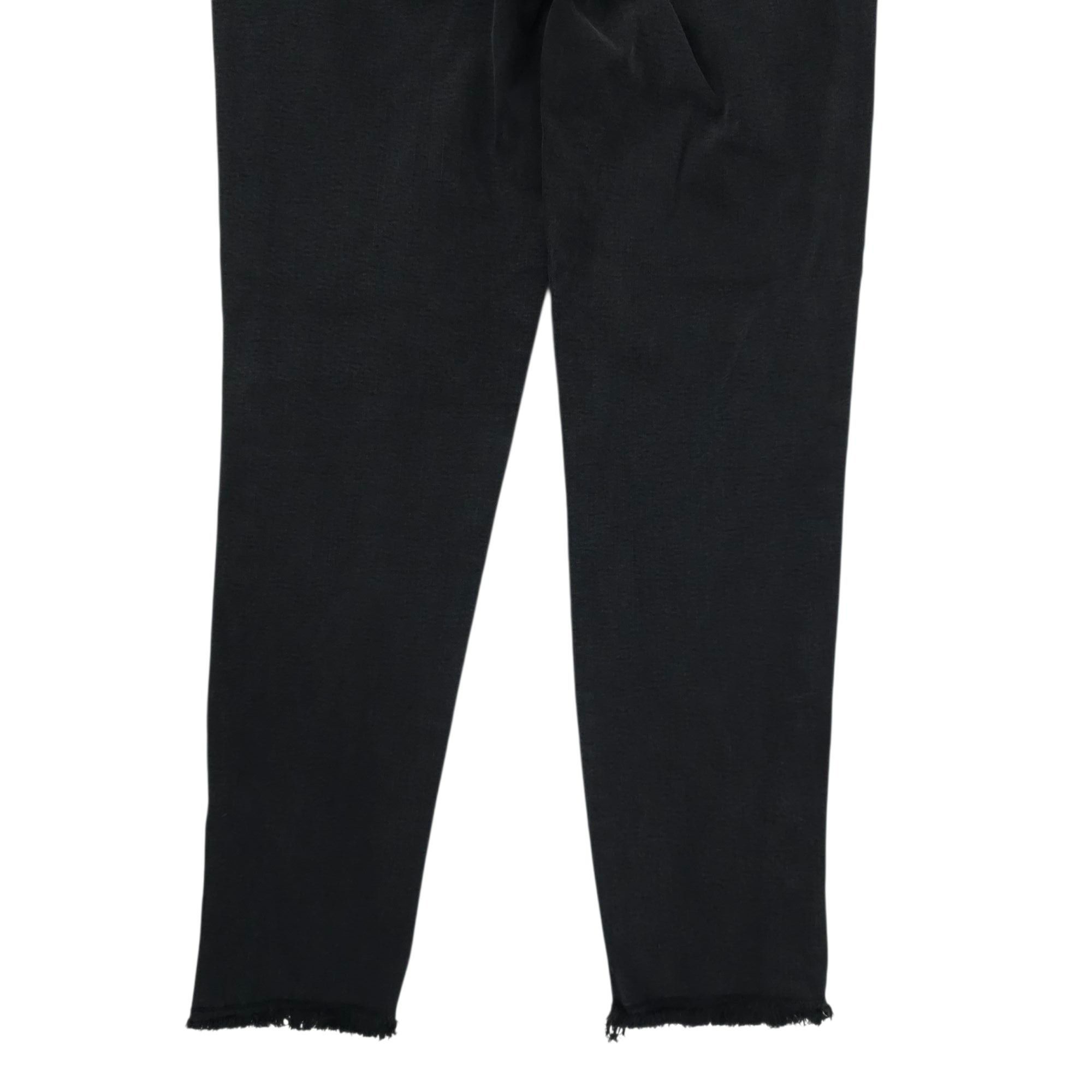 Kancan USA KanCan Ankle Zip Mid Rise Jeans Womens Size 27 Black Stretch Size 29" - 12 Thumbnail