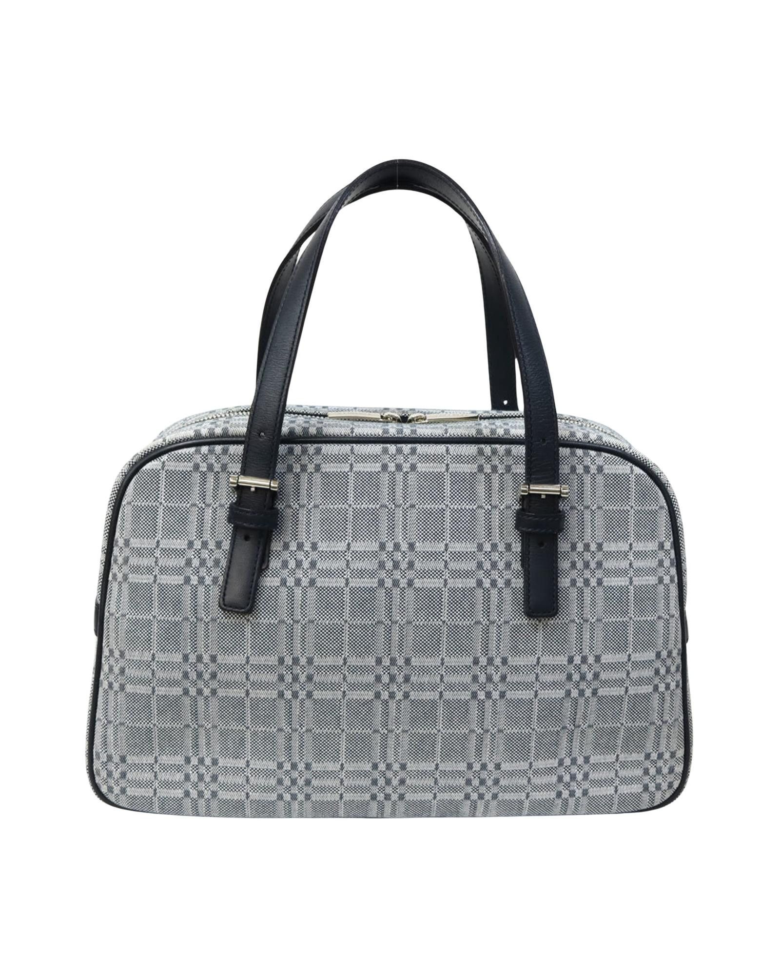 image of Burberry Canvas Designer Shoulder Bag in Beige, Women's