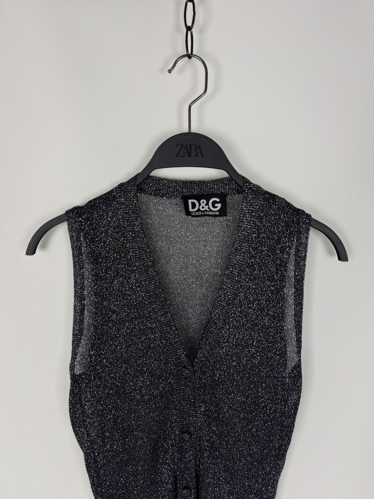 Dolce & Gabbana Dolce&Gabbana Shinny Sparkle Knit Mesh Women’s Vest Size M / US 6-8 / IT 42-44 - 3 Thumbnail