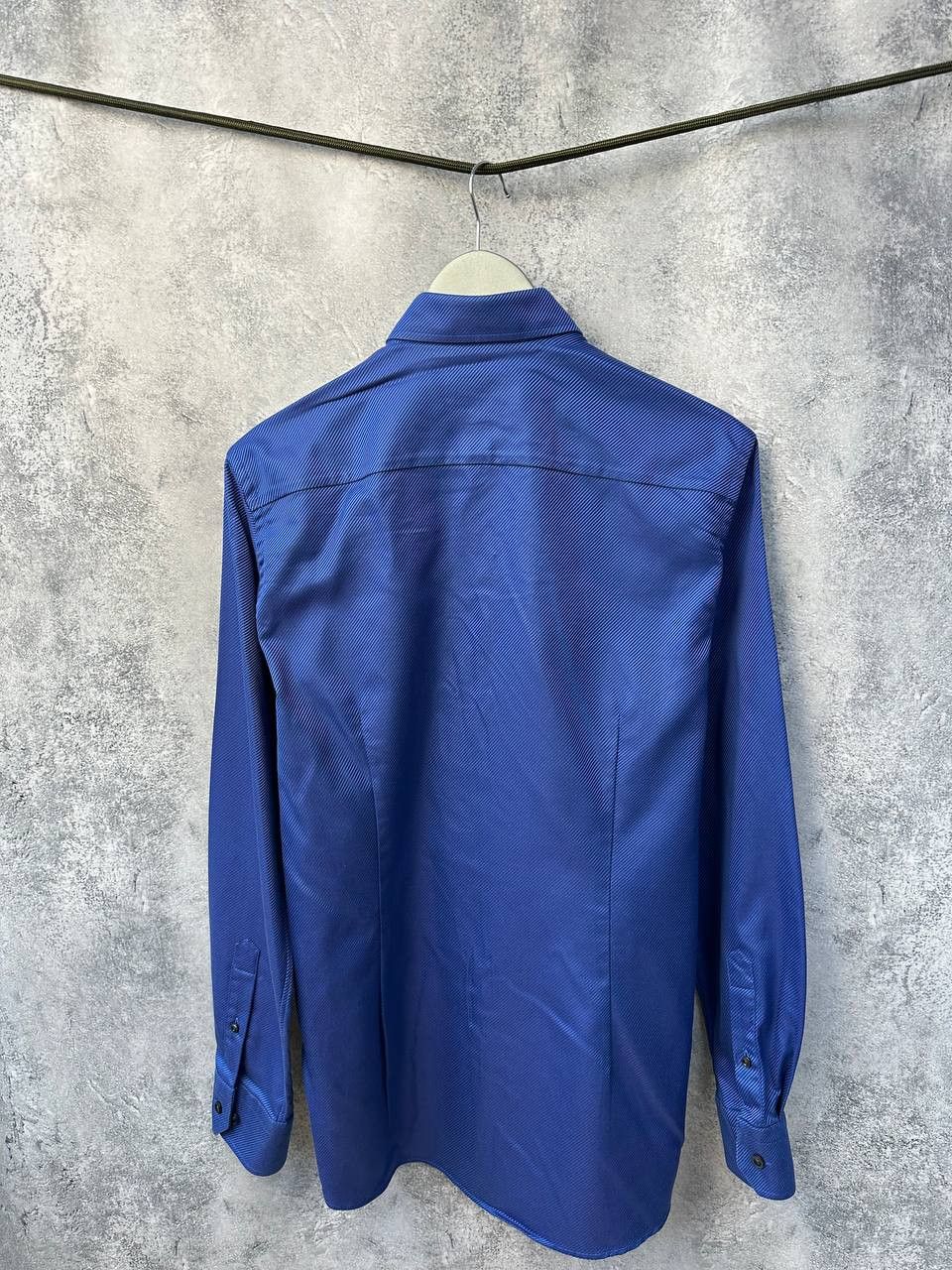 Eton ETON Contemporary Striped Gradient Blue Button Up Shirt Size US M / EU 48-50 / 2 - 3 Thumbnail