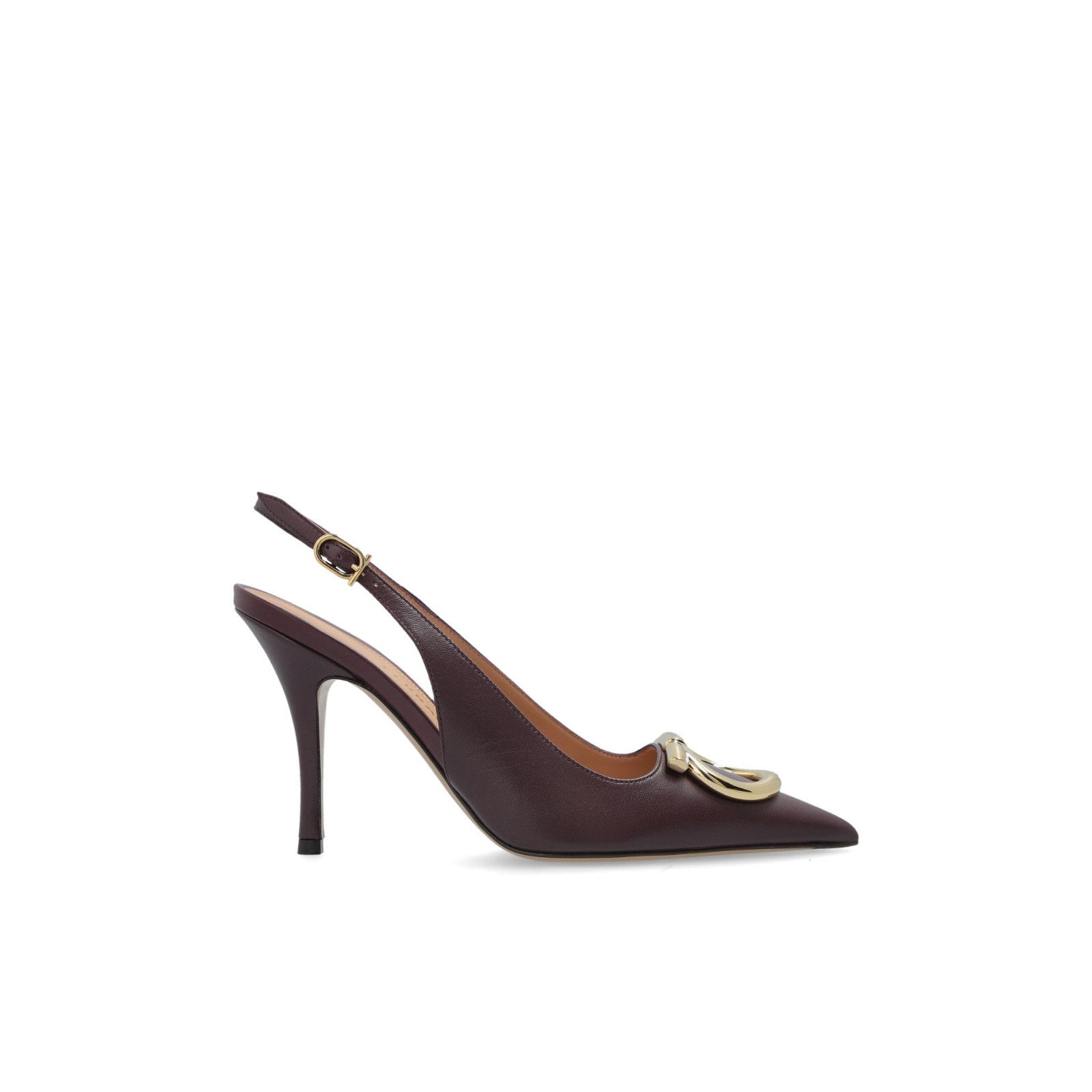 FERRAGAMO Sara Brown Leather 100mm Heel Sandals New & Authen