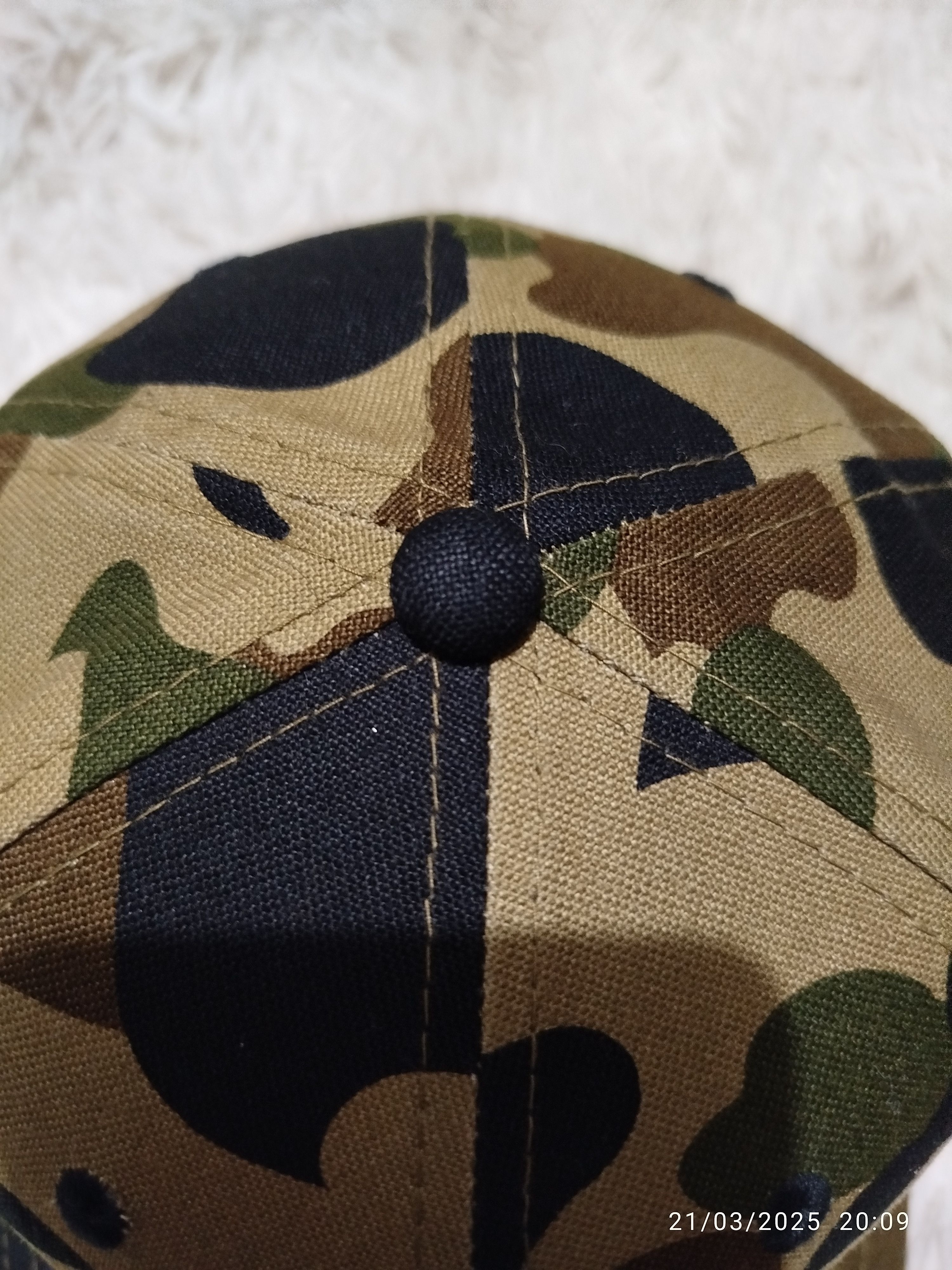 Bape Rare BAPE New Era 59 Fifty 7 ¼ 1st Camo Ape Head Cap Size ONE SIZE - 13 Thumbnail