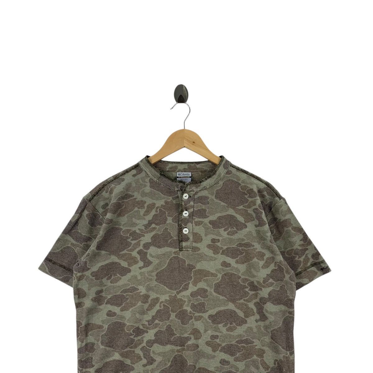 Columbia COLUMBIA USA TITANIUM Woodland Camouflage Henley Tee Shirt Size US S / EU 44-46 / 1 - 2 Thumbnail