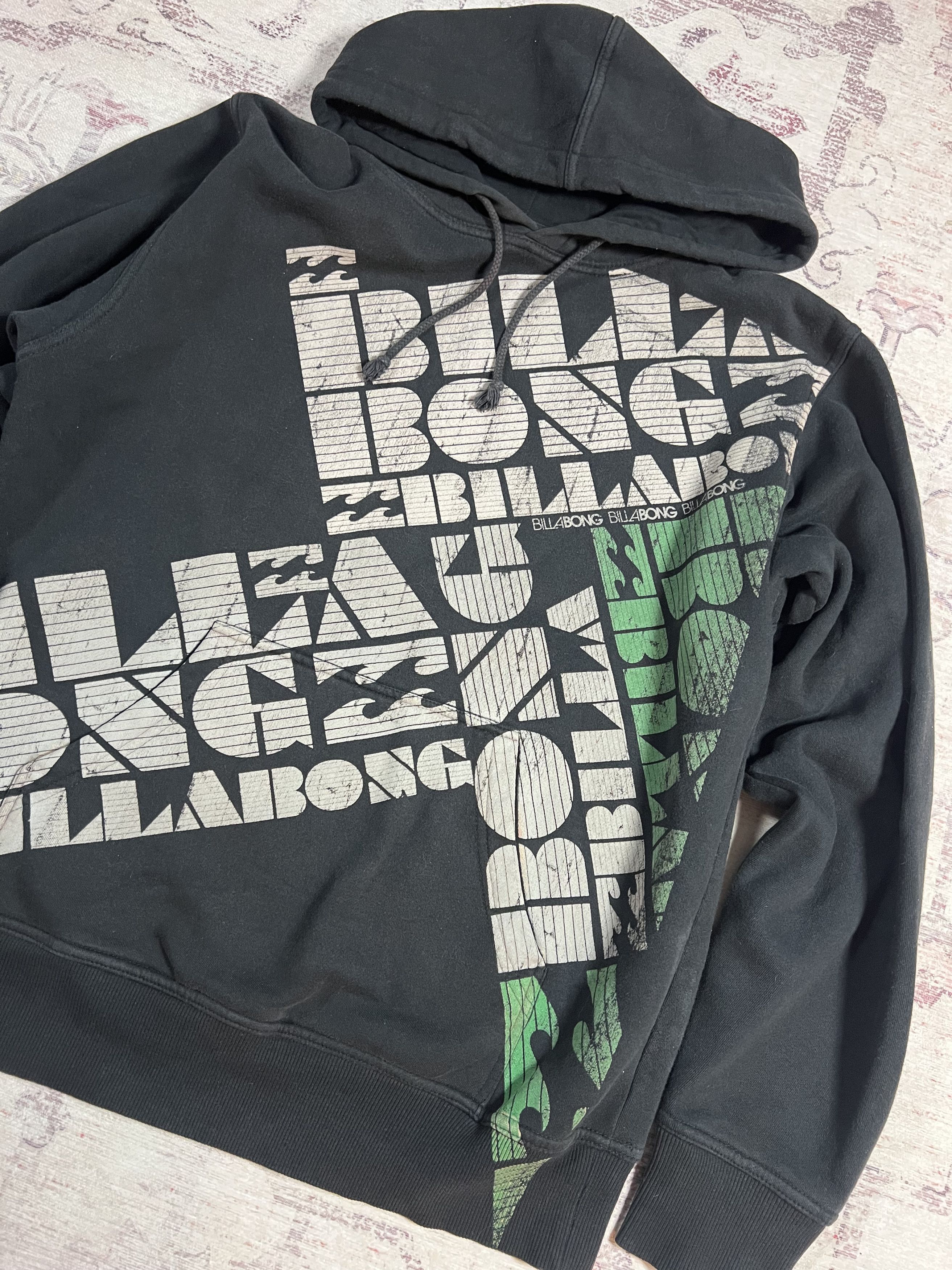 Billabong Vintage Y2k AOP Billabong Faded Skater Grunge Hoodie Size US M / EU 48-50 / 2 - 2 Thumbnail