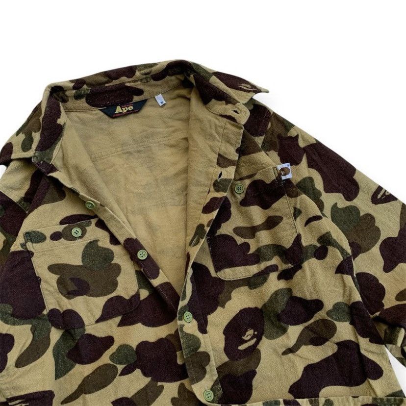Bape A BATHING APE CAMOFLAGE LONG SHIRT BUTTON UP Size US M / EU 48-50 / 2 - 5 Thumbnail