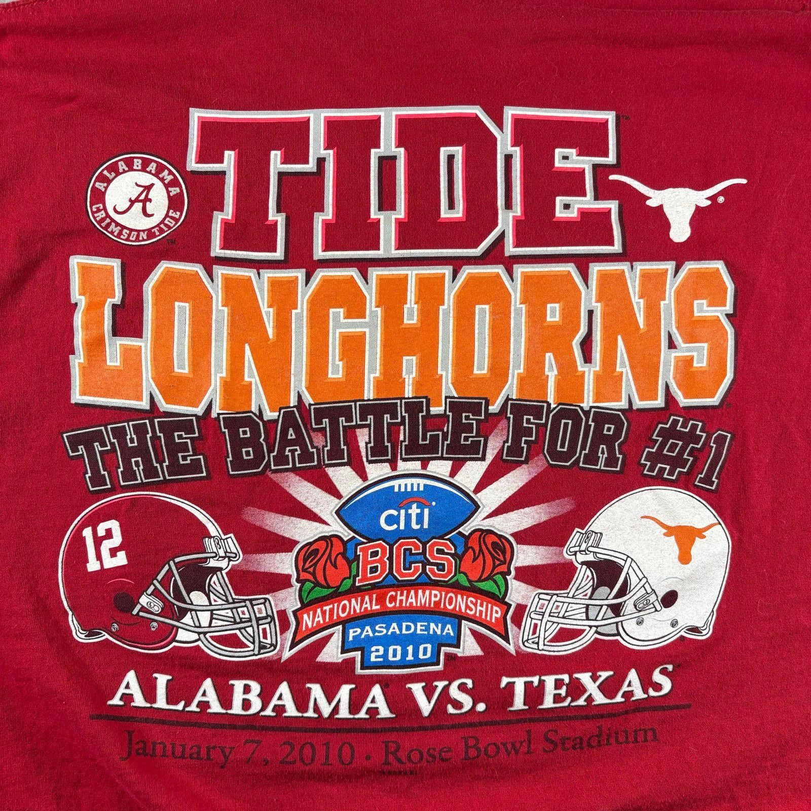 Fruit Of The Loom Vintage Bama vs Texas football t shirt Size US XL / EU 56 / 4 - 3 Thumbnail