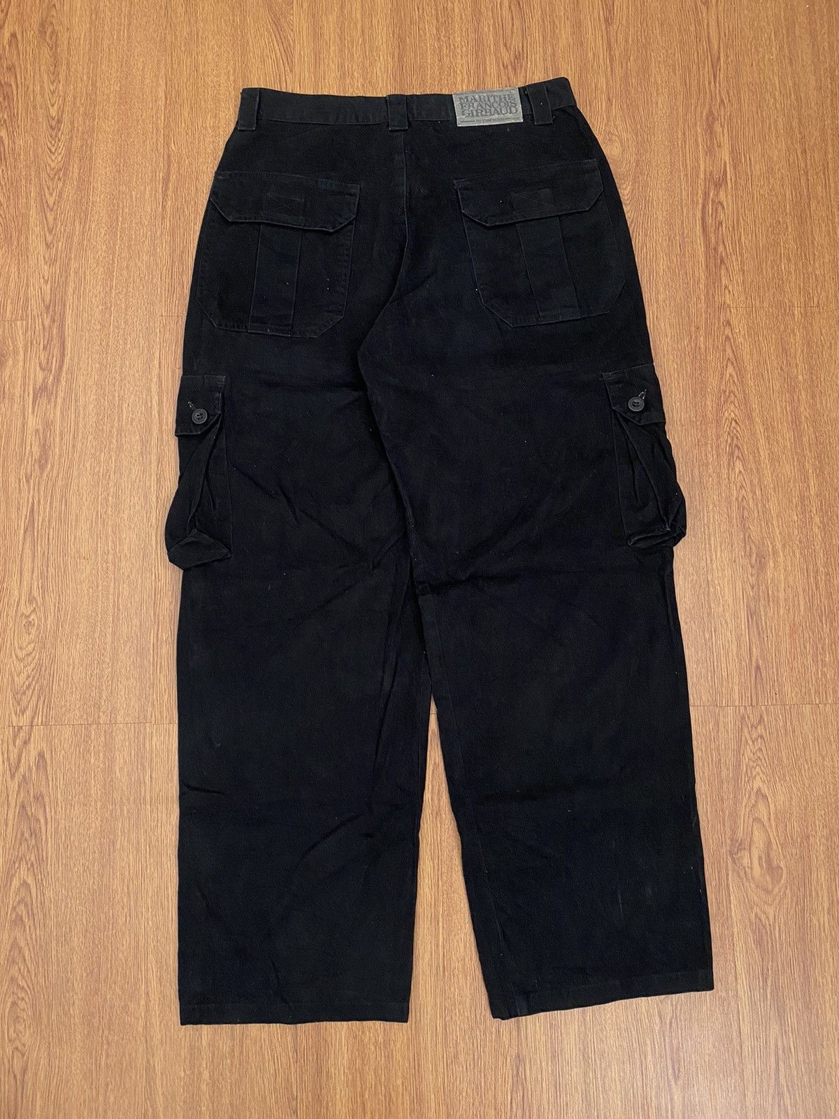 Marithe + Francois Girbaud Marithe Francois Girbaud the stone washed black cargo pants Size US 30 / EU 46 - 2 Thumbnail