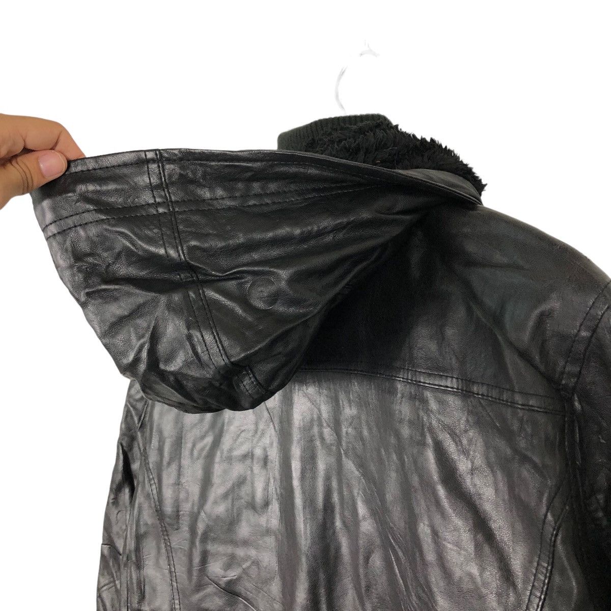 Genuine Leather 🔥90’s Soft Leather Bomber Jacket Azul Japan Made Size US S / EU 44-46 / 1 - 9 Thumbnail
