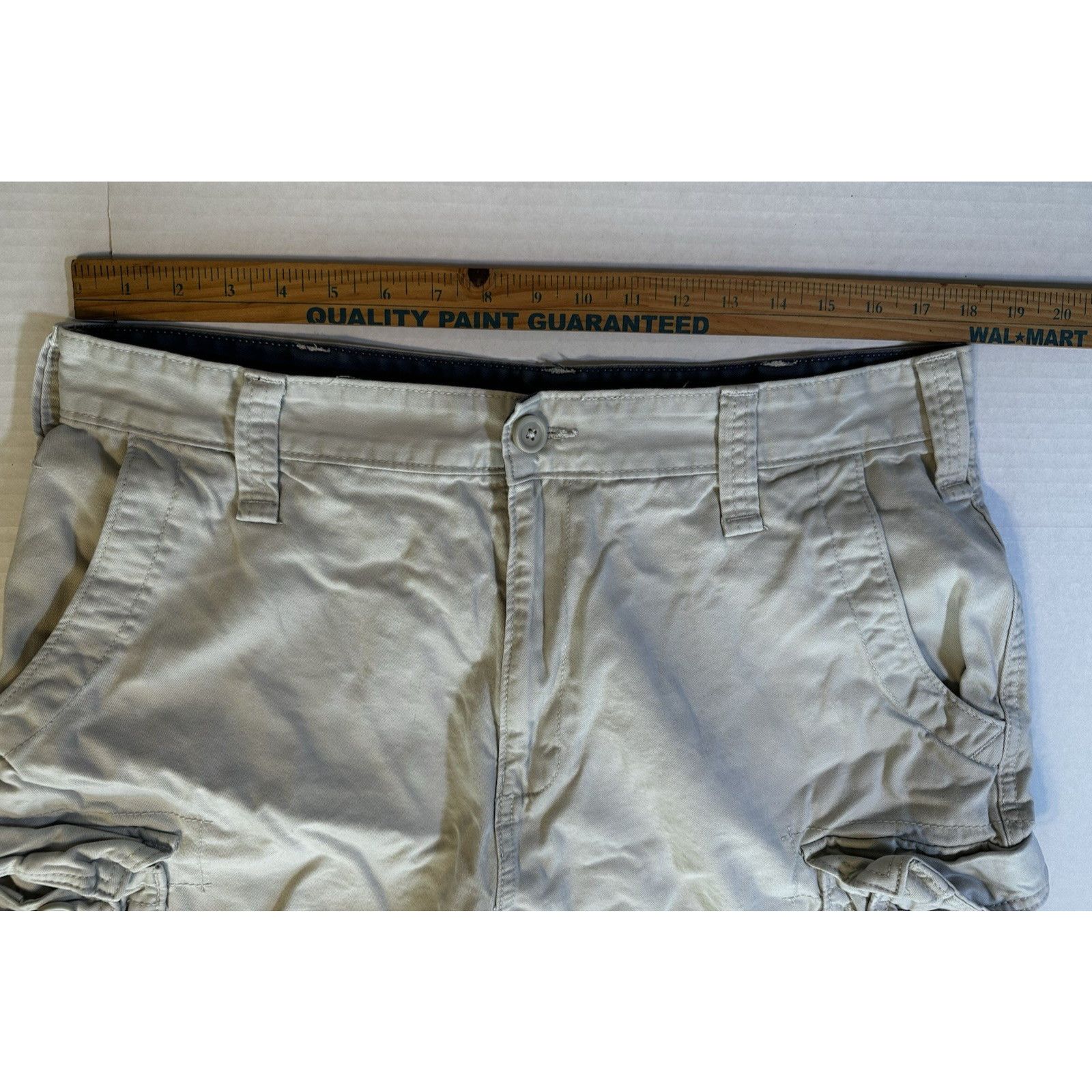 Nautica Nautica Cargo Chino Shorts Cream 36W Pocket Utility Gorpcore Size US 36 / EU 52 - 3 Thumbnail