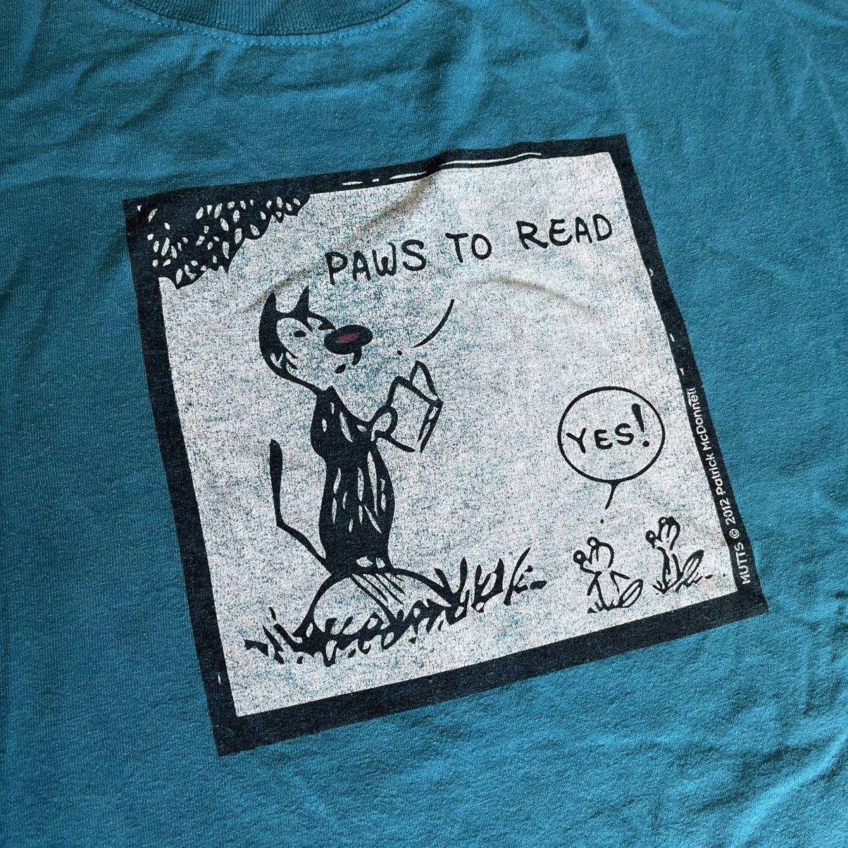 Vintage Vintage 2000s Mutts Comic Strip Paws to Read Graphic T Shirt Size US XL / EU 56 / 4 - 3 Thumbnail