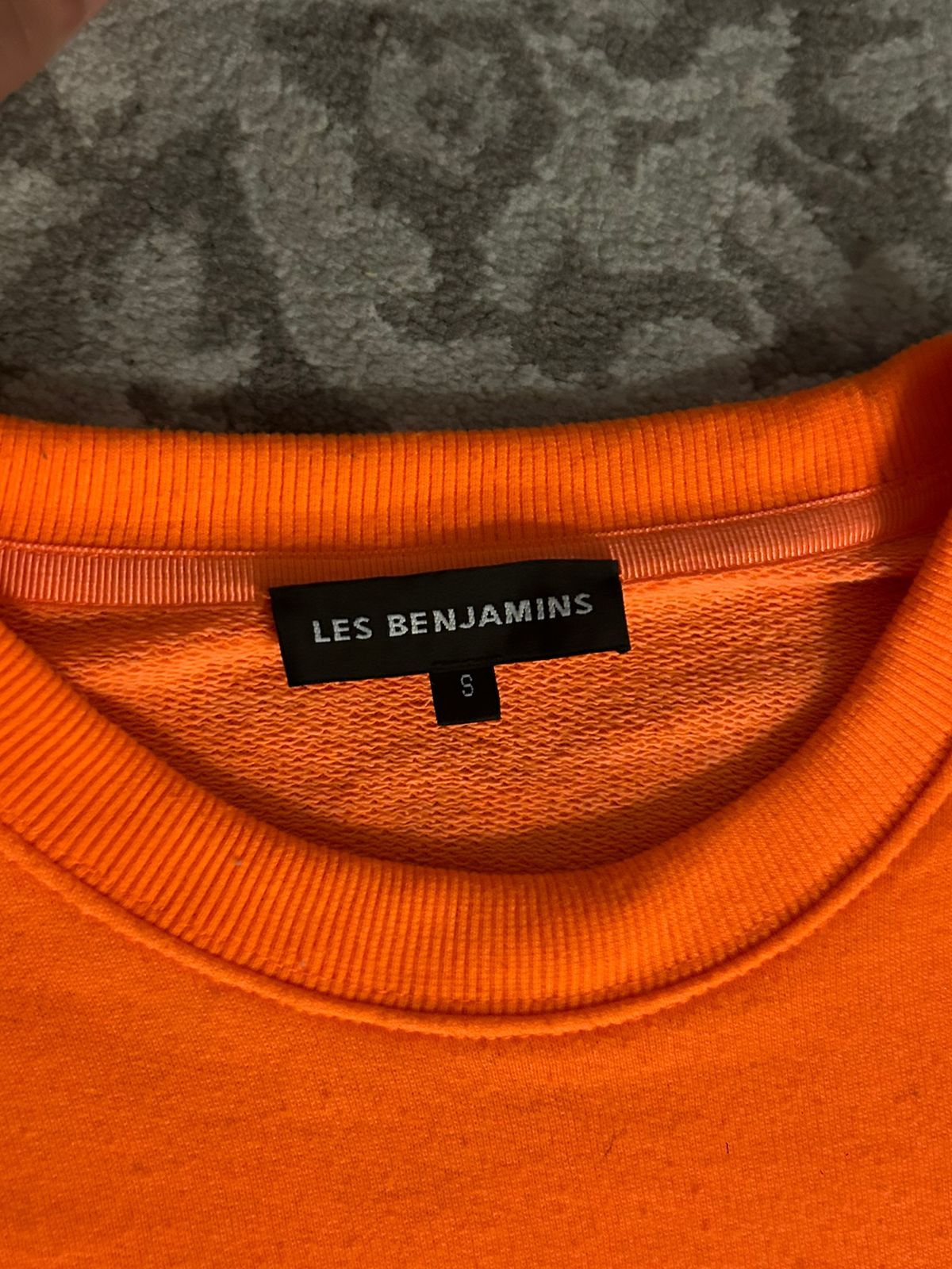 Les Benjamins Les Benjamins Neon Orange Sweater w/ reflective sleeves Size US S / EU 44-46 / 1 - 6 Thumbnail