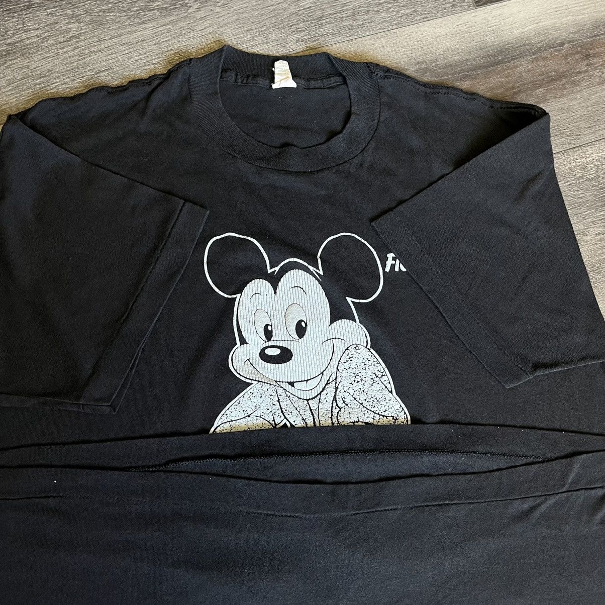 Disney Vintage 80s Disney Mickey Mouse Sherry Double Sided Logo Tee Size US XL / EU 56 / 4 - 8 Thumbnail