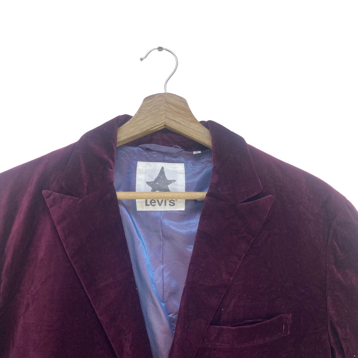 Levi's × Velvet Levi’s Black Velvet Maroon Stylish Jacket Size US S / EU 44-46 / 1 - 8 Thumbnail