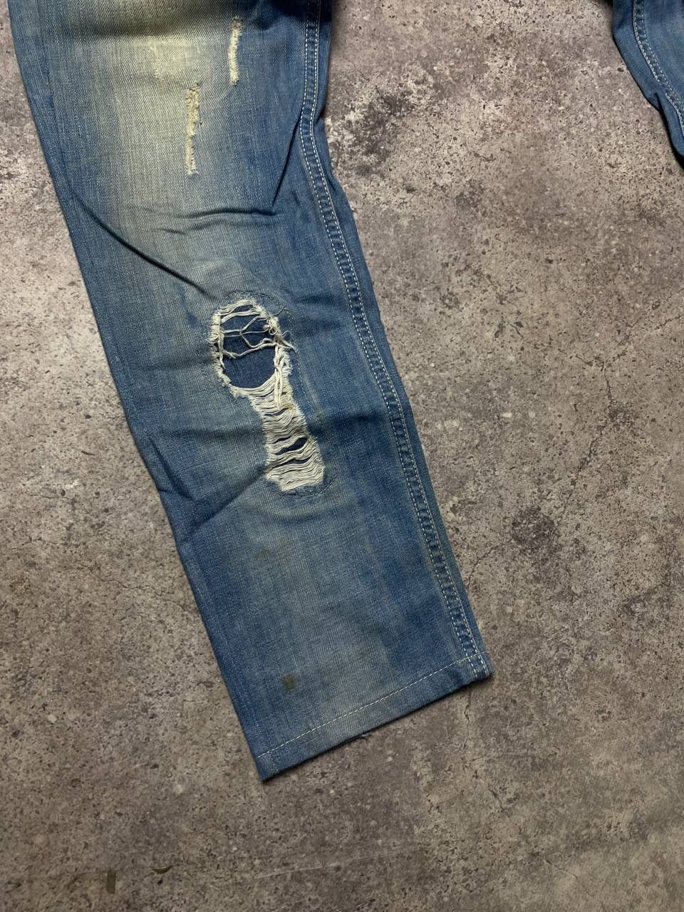 Absolut Joy × Vintage Absolut Joy Einstein Denim Jeans Junya Watanabe Style Pants Size US 34 / EU 50 - 6 Thumbnail