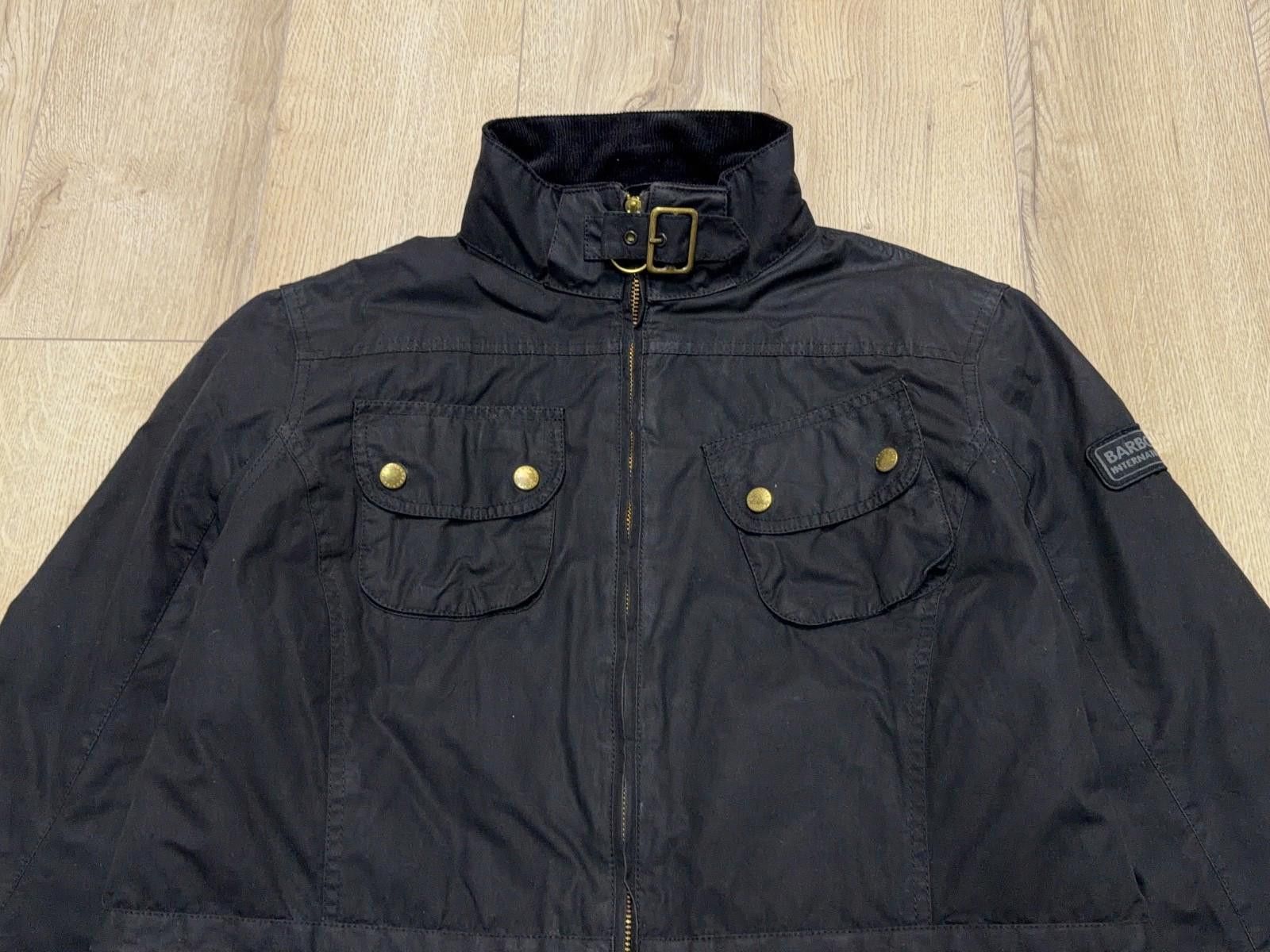 Barbour Womens Barbour International Wax Parka Jacket UK 18 US 14 Size XL / US 12-14 / IT 48-50 - 3 Thumbnail
