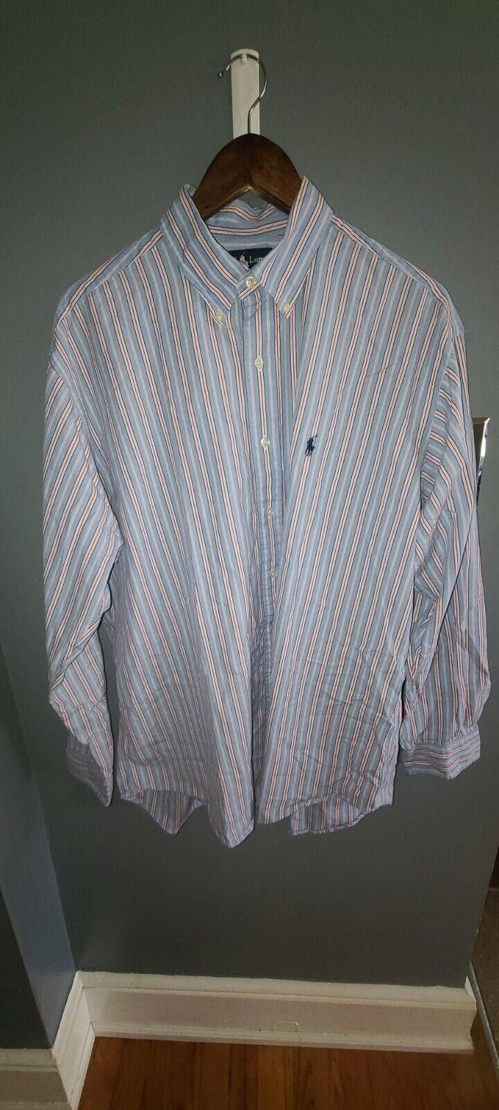 Polo Ralph Lauren VTG Ralph Lauren Blake Long Sleeve Blue Size Large Size US L / EU 52-54 / 3 - 1 Thumbnail