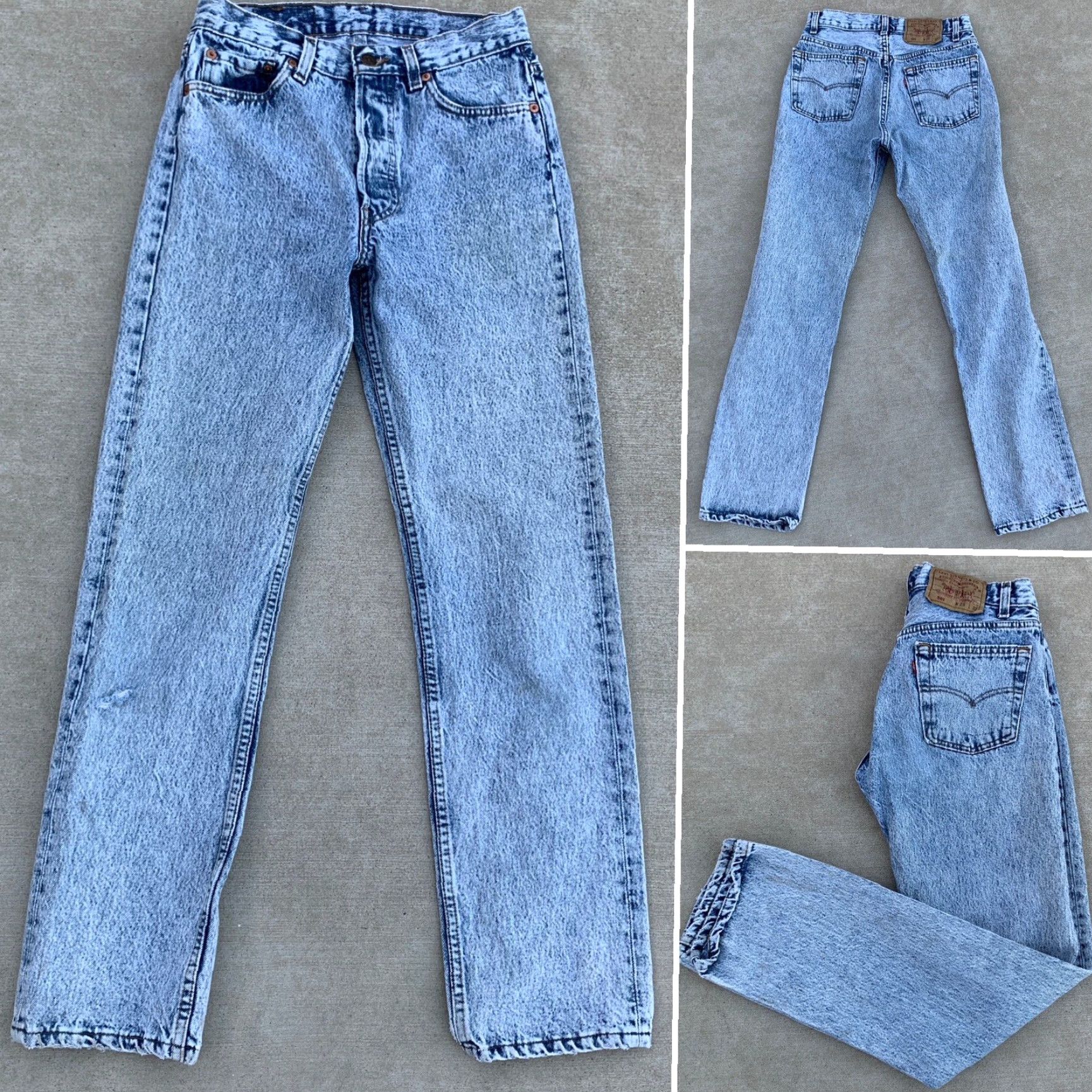 Levi's VINTAGE Levi’s 501 Jeans Button Fly Jeans Men Regular 29W 32L Blue Denim Cotton See Pics 501 Vintage Levi’s 90s? Size US 29 - 5 Thumbnail