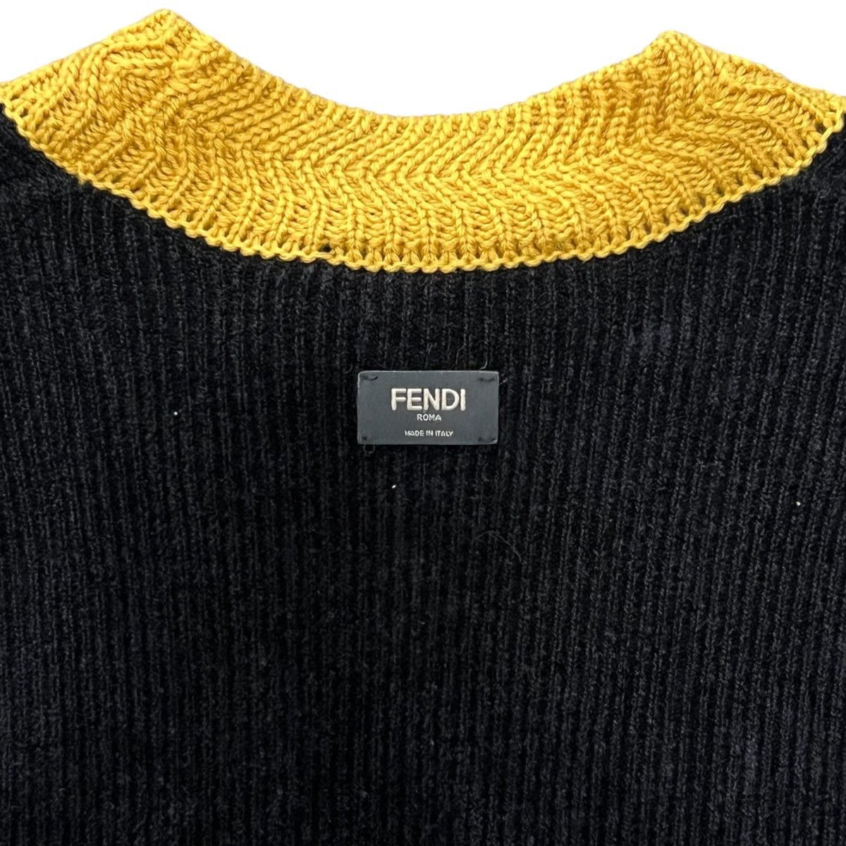 Fendi FENDI 2020AW Wool Blend Mock Neck Pullover Knit Sweater Size US M / EU 48-50 / 2 - 6 Thumbnail
