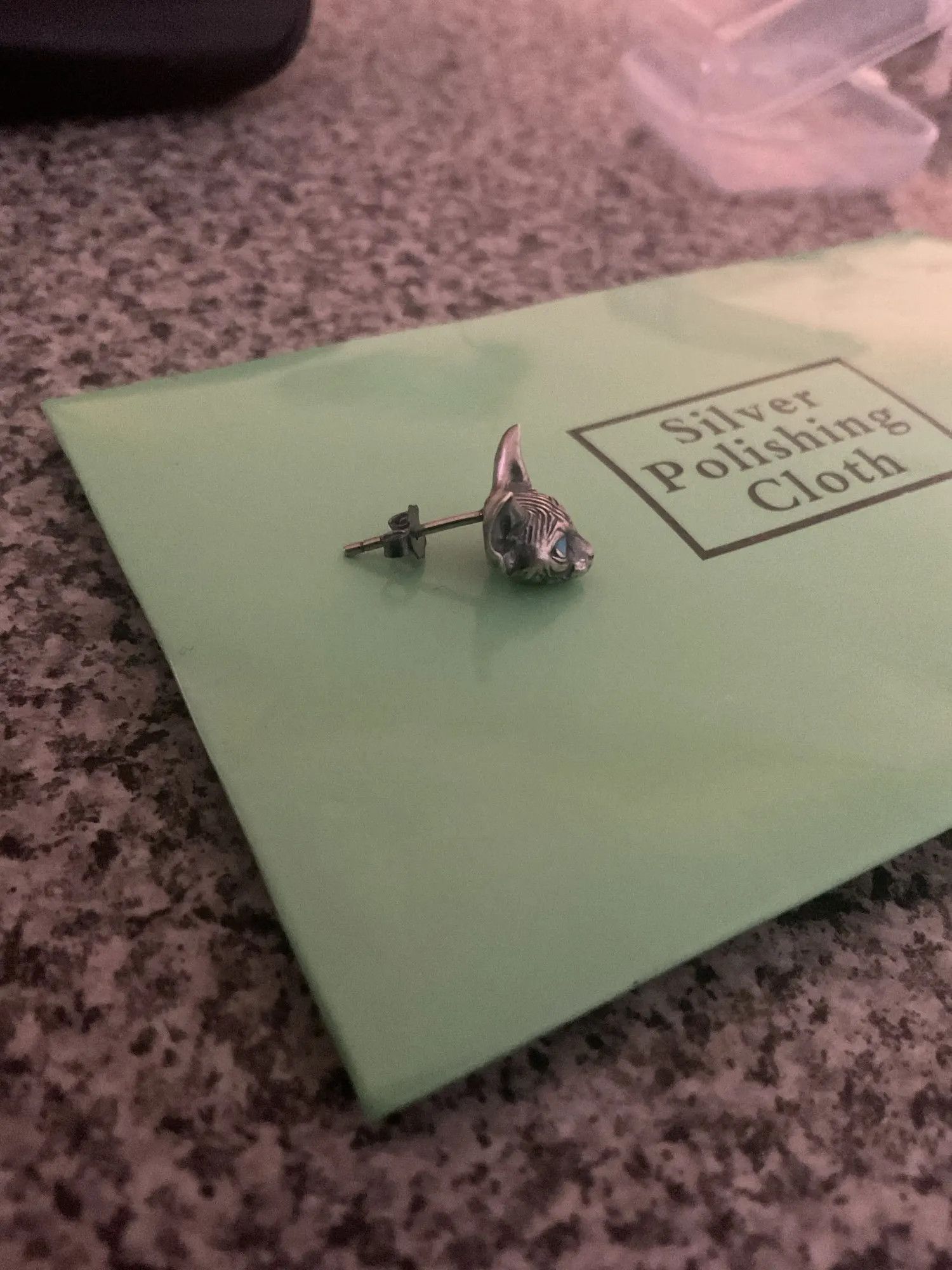 Jewelry Sphynx Cat Stud Earrings 925 Sterling Ear Studs Charm Size ONE SIZE - 8 Thumbnail