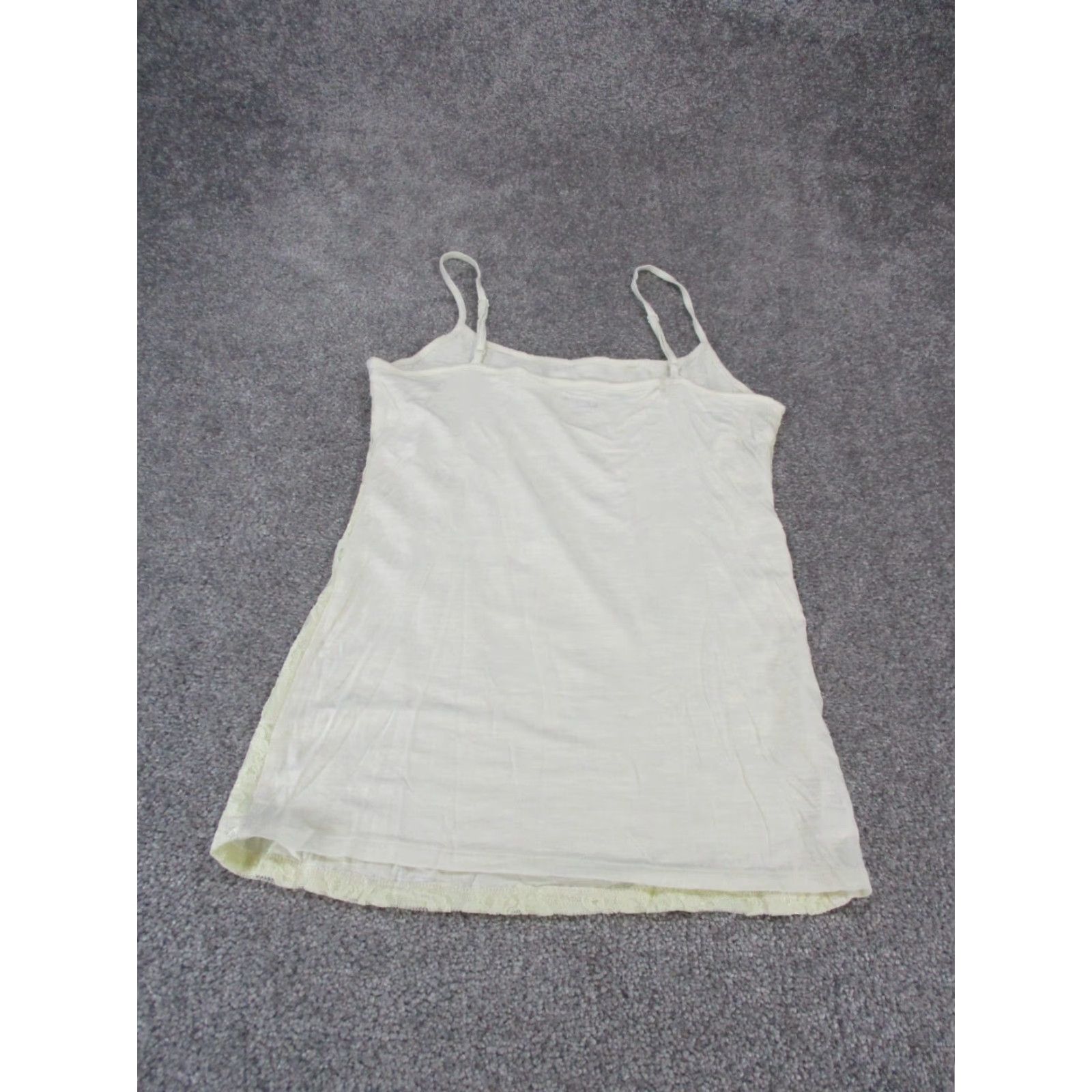 Loft VINTAGE LOFT Womens Tank Top S White Embroidered Floral Halter Casual 90s Women Size S / US 4 / IT 40 - 3 Thumbnail
