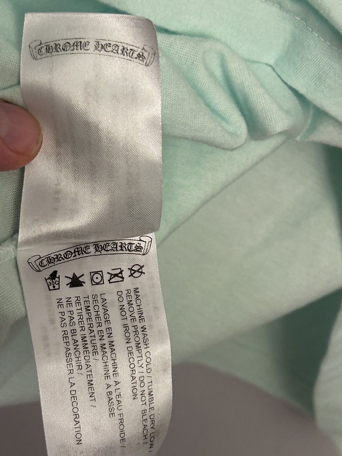 Chrome Hearts Chrome Hearts, mint green short sleeve T-shirt M authentic Size US M / EU 48-50 / 2 - 5 Thumbnail