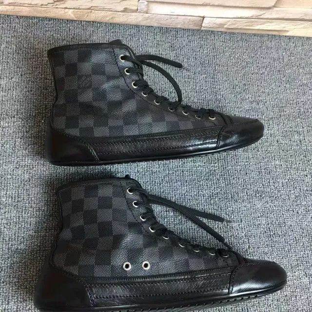 Louis Vuitton Louis Vuitton Black High-Top Fashion Sneakers -2508 Size US 8 / EU 41 - 8 Thumbnail