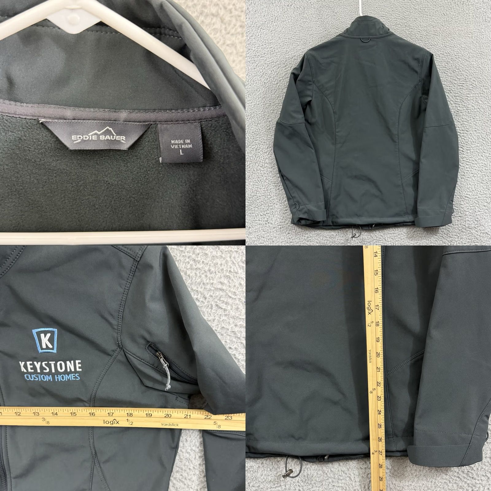 Eddie Bauer Eddie Bauer Jacket Womens Large Gray Soft Shell Fleece Casual Zip Outdoor NWT Size L / US 10 / IT 46 - 8 Thumbnail