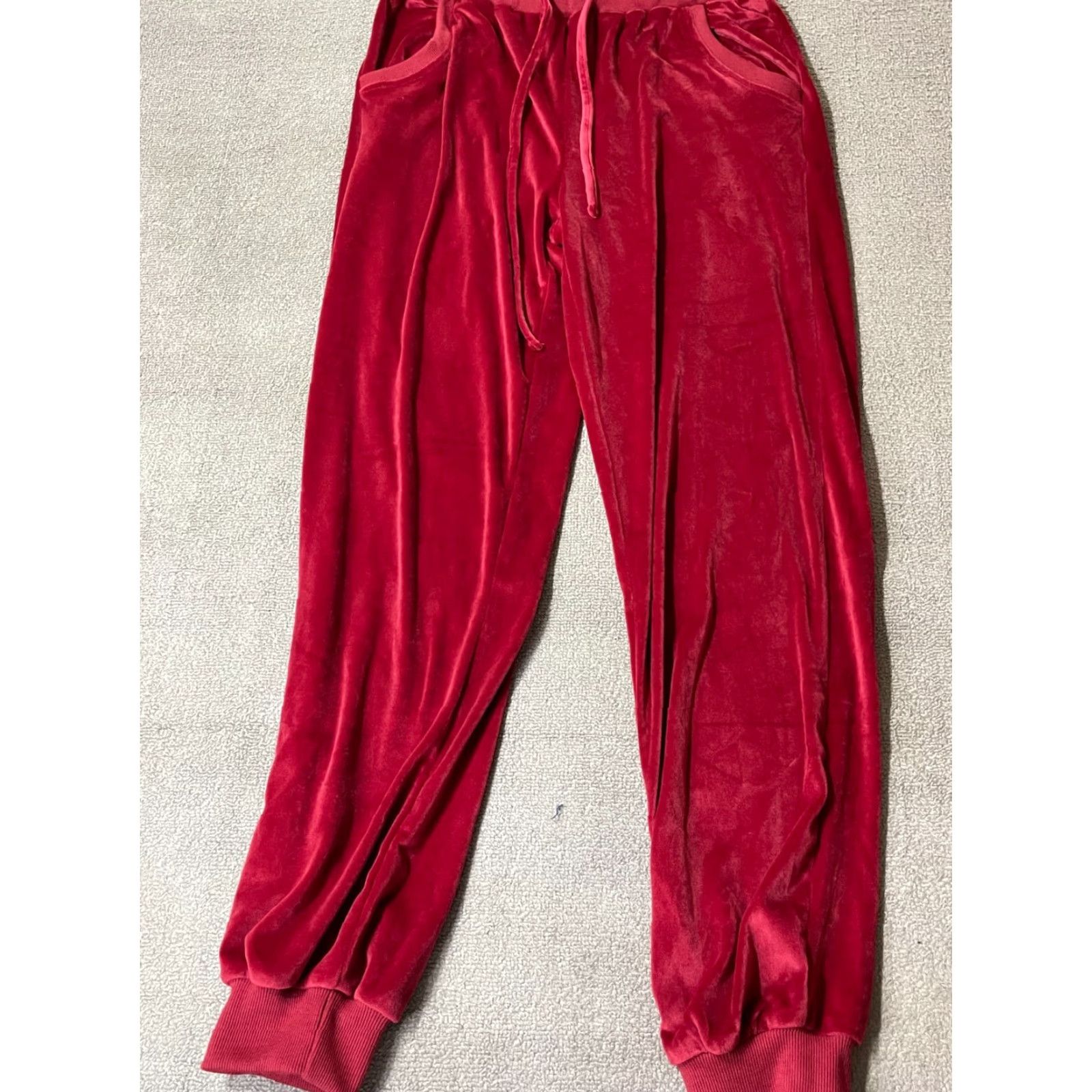 Vintage Evanhome Women's Pajama Pants Medium M Red Size 32" / US 10 / IT 46 - 2 Thumbnail