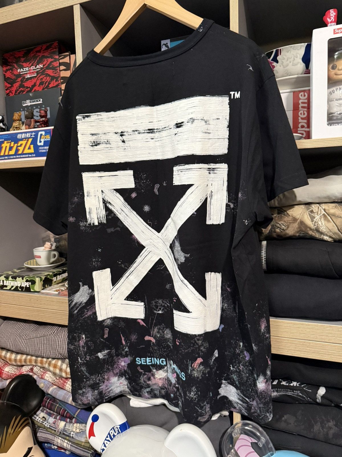 Off-White Off-White Black Seeing Things T-shirt Size US L / EU 52-54 / 3 - 3 Thumbnail