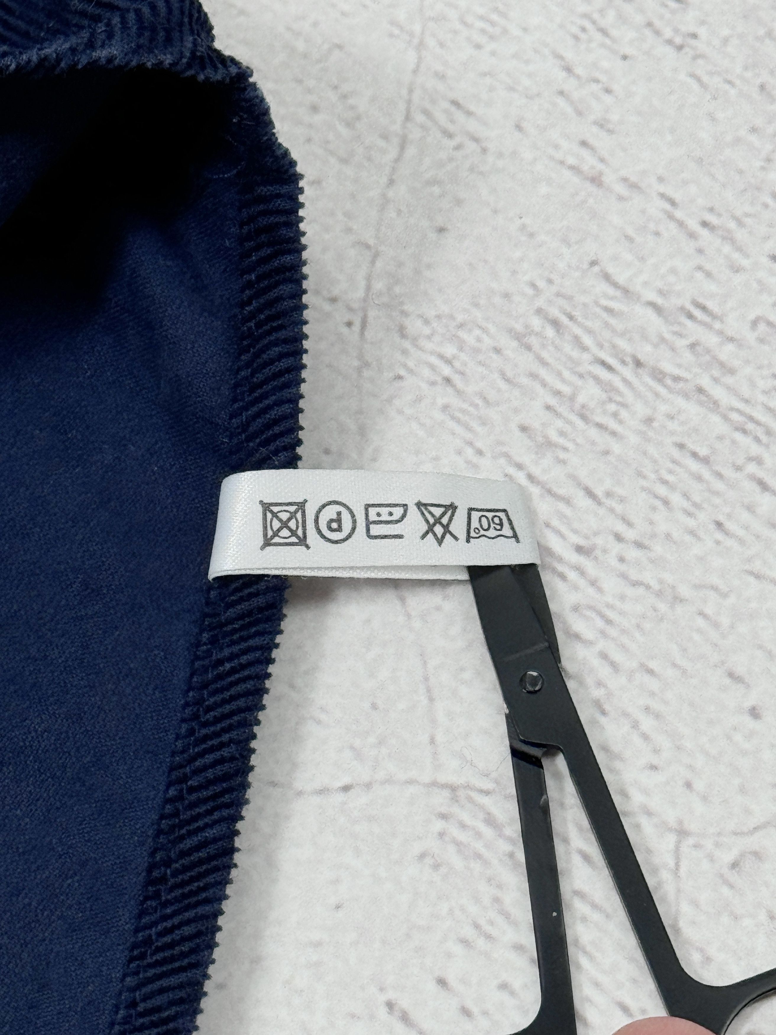 Burberry × Vintage Burberrys Corduroy Shirt Dark Blue & Nova Check Cuffs Size US L / EU 52-54 / 3 - 23 Thumbnail