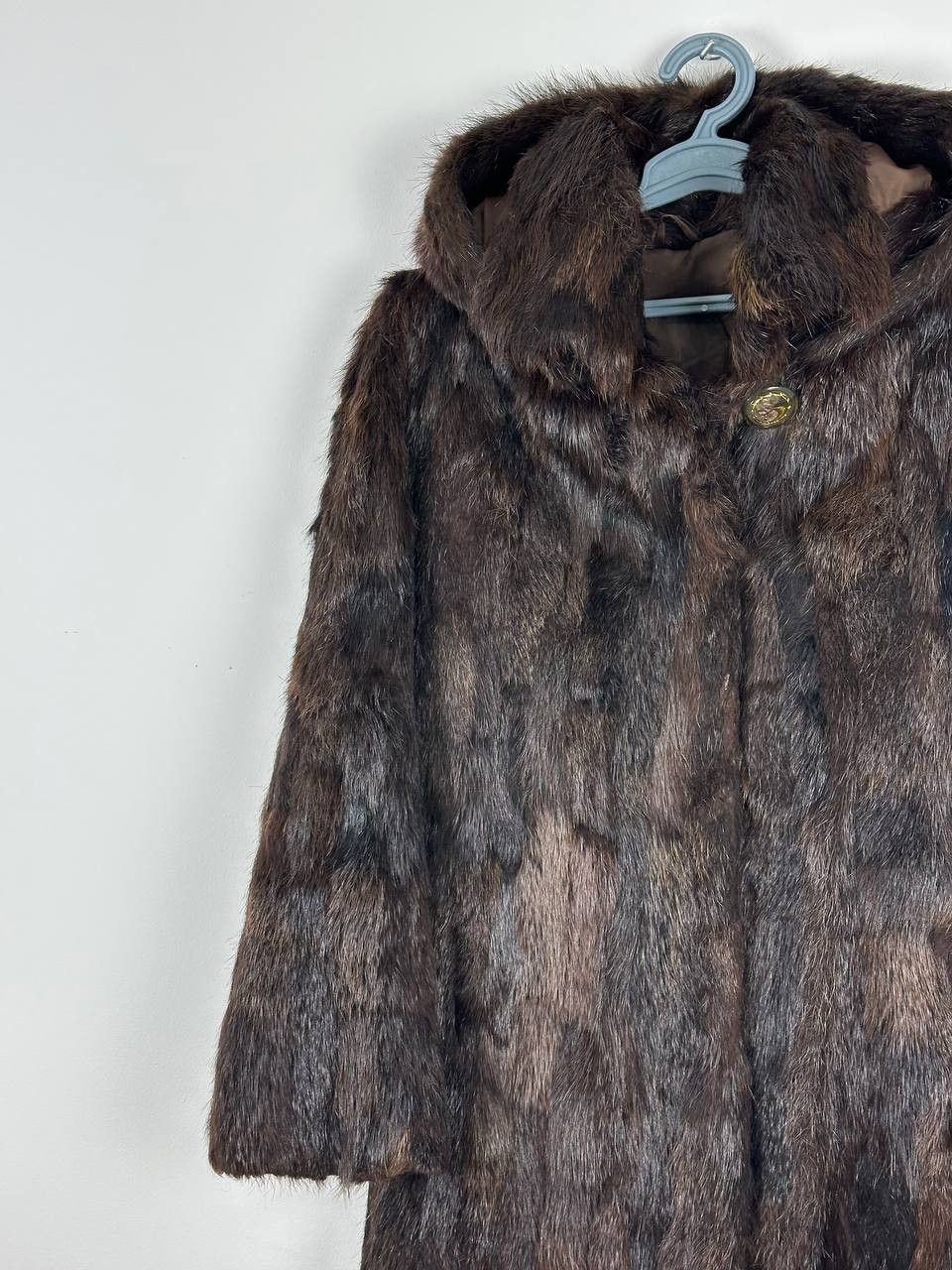 Vintage Vintage Real Fur Coat Luxury Brown Size L / US 10 / IT 46 - 6 Thumbnail