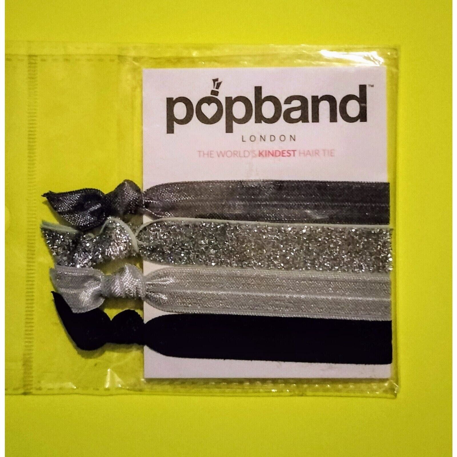 Other Popband Silver Gray Lace Shiny Glitter Hair Tie Accessories Size ONE SIZE - 1 Thumbnail