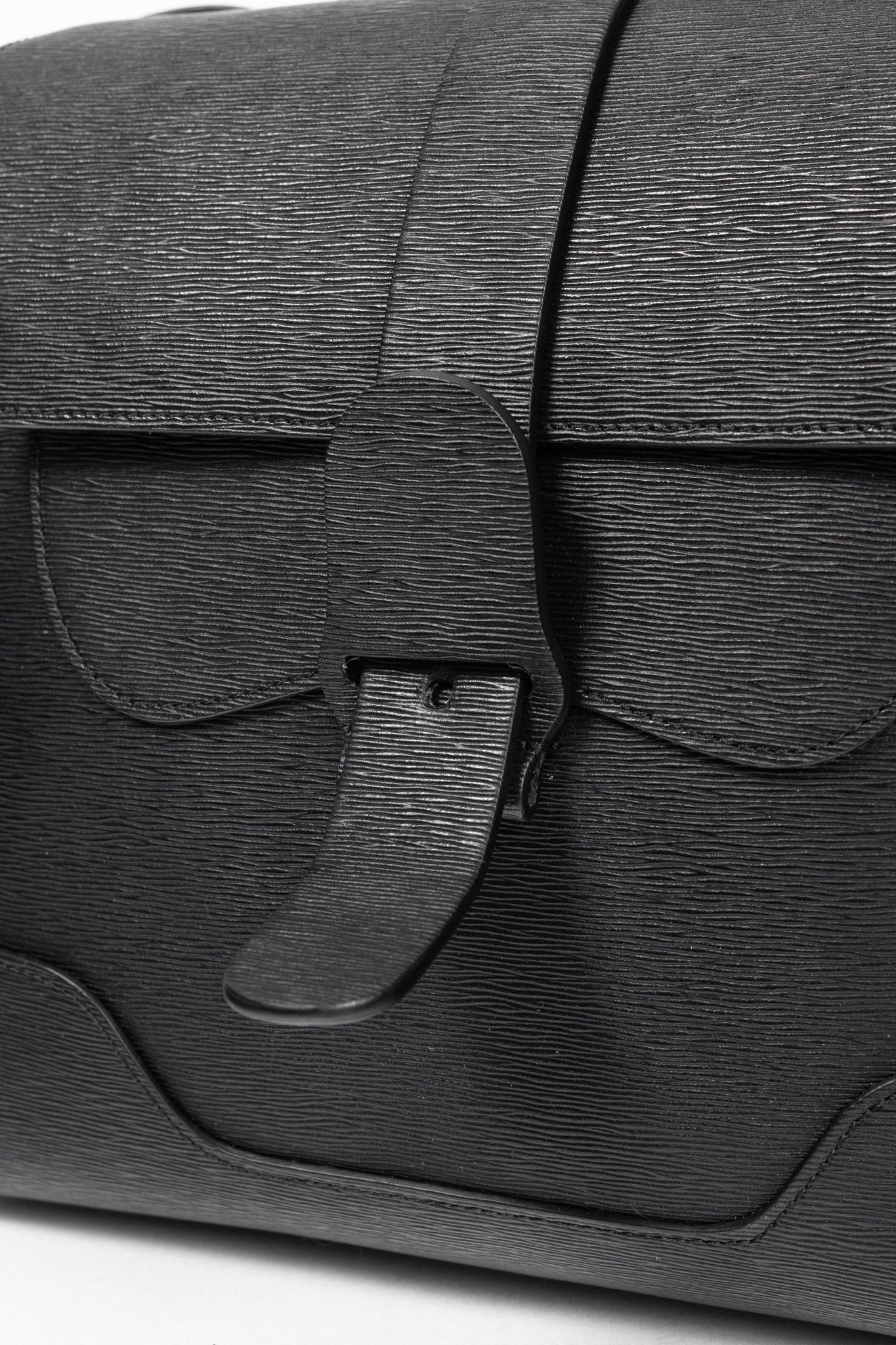 Other Senreve Midi Maestra Black Textured-Leather Backpack Size ONE SIZE - 13 Thumbnail