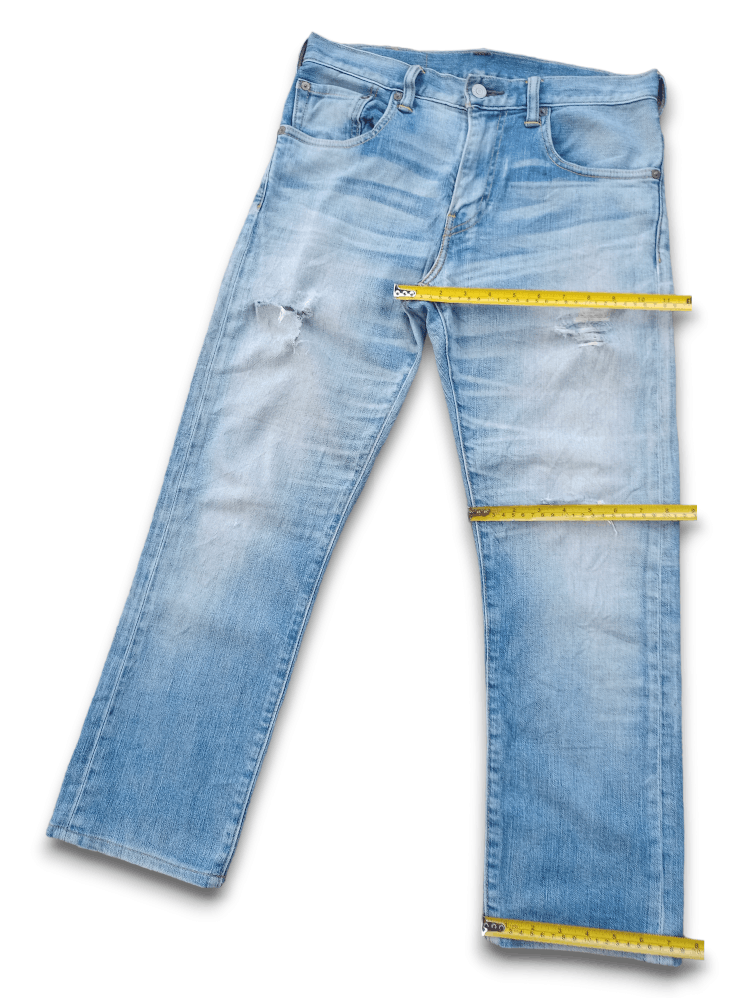 Levi's × Levi's Vintage Clothing Vintage Levis 551 Blue Wash Distressed Style Jeans Size US 30 / EU 46 - 11 Thumbnail