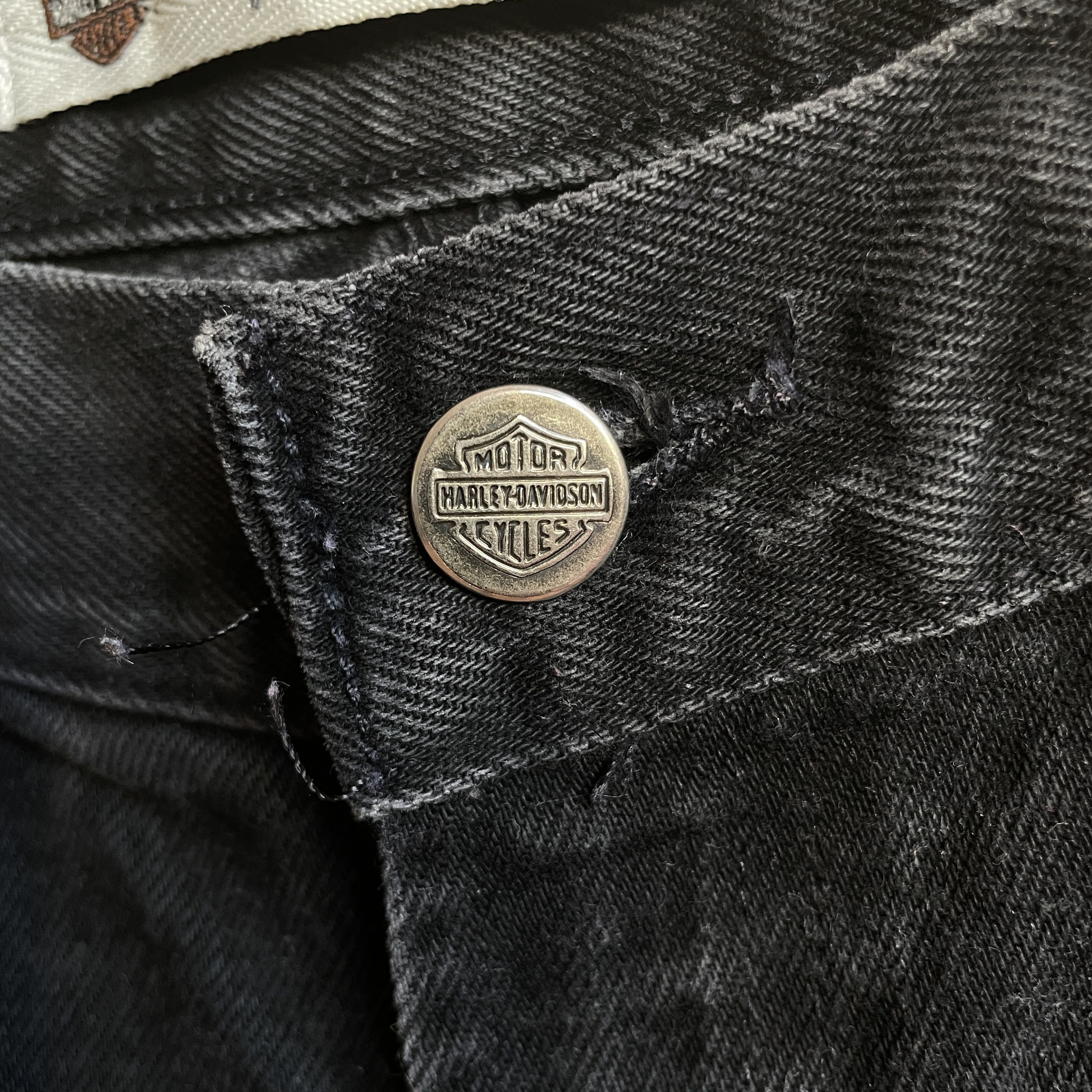 Harley Davidson Harley Davidson Vintage Relaxed Leg Washed Black Denim Size US 33 - 7 Thumbnail