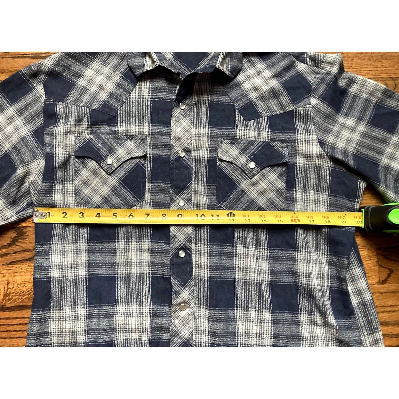 Vintage VINTAGE Kennington Shirt Mens XL Western Plaid Blue Cotton Polyester Button-Up Snaps Casual Cowboy Geometric Long Sleeve Size US XL / EU 56 / 4 - 7 Thumbnail