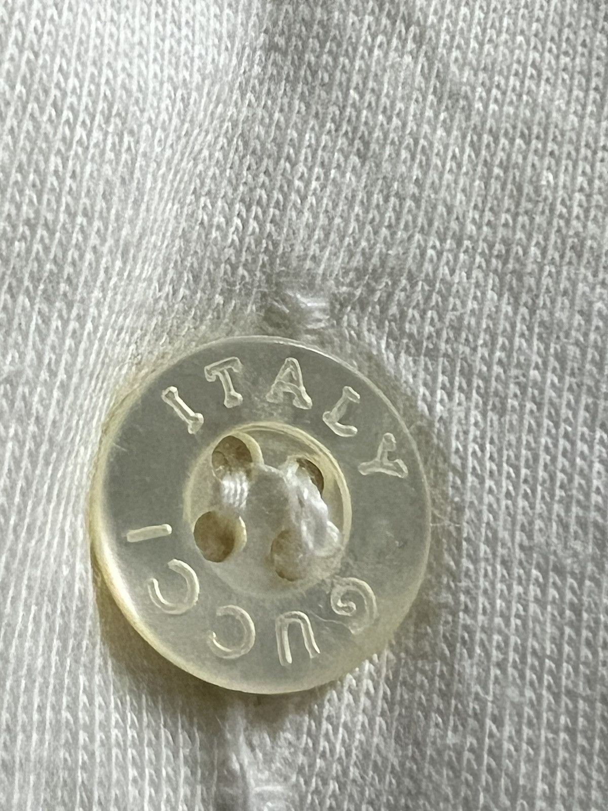 Gucci × Vintage Gucci white Short Sleeve T-Shirts button up Size US M / EU 48-50 / 2 - 8 Thumbnail