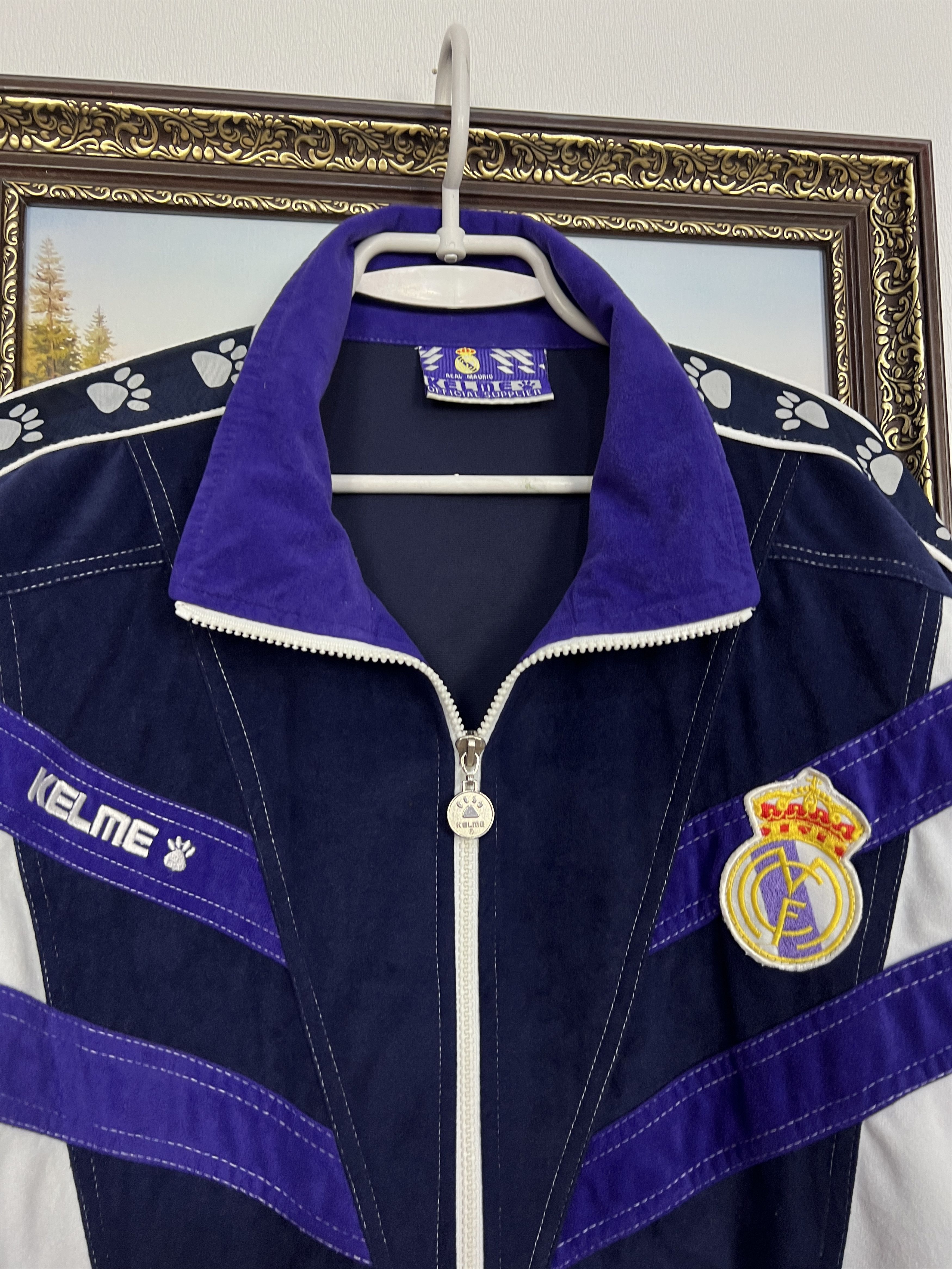 Vintage Kelme Real Madrid Football Jacket Soccer Track Top Rare Size US XXL / EU 58 / 5 - 3 Thumbnail
