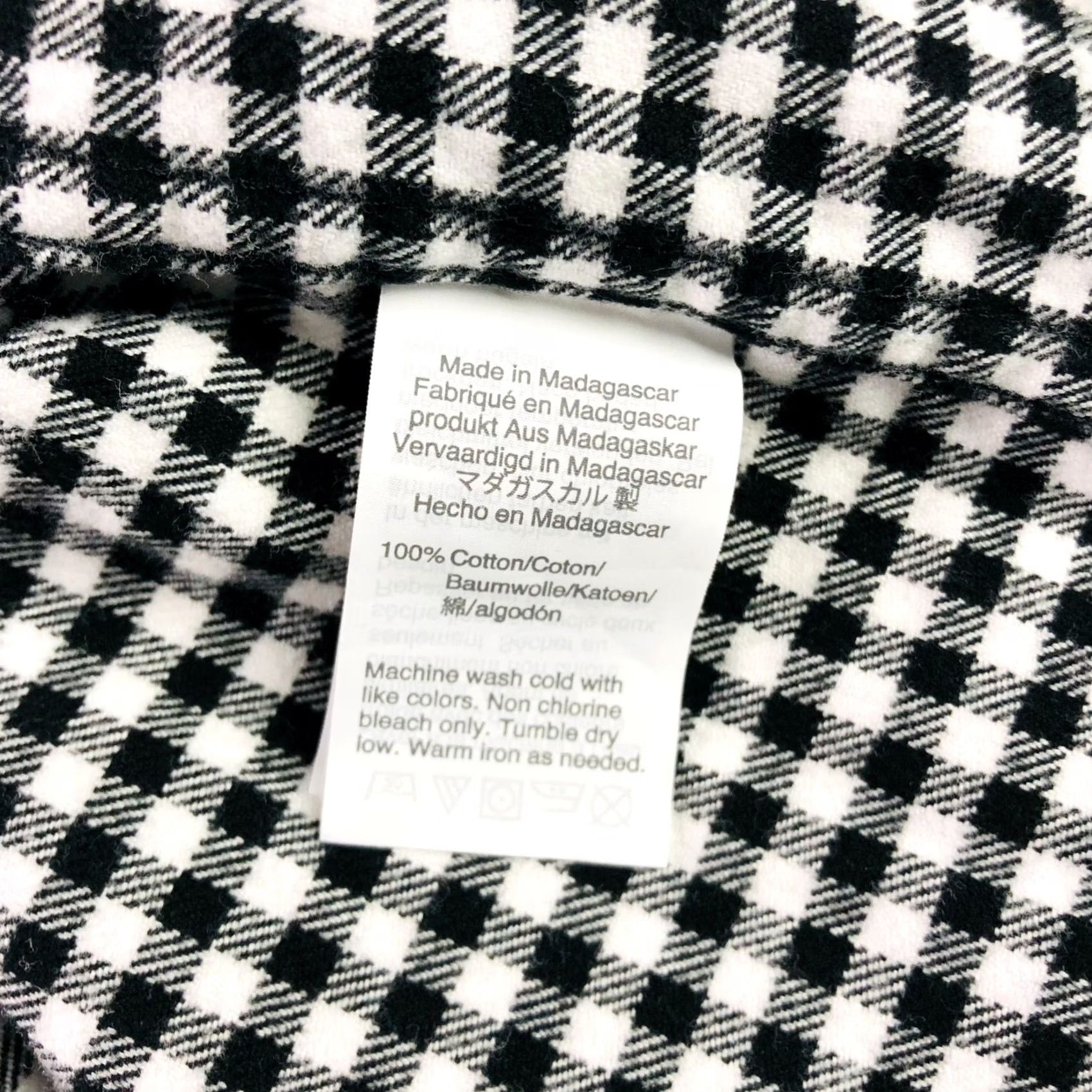 J.Crew J. Crew Mercantile Men's Black Gingham Flannel Button Shirt L Size US L / EU 52-54 / 3 - 4 Thumbnail